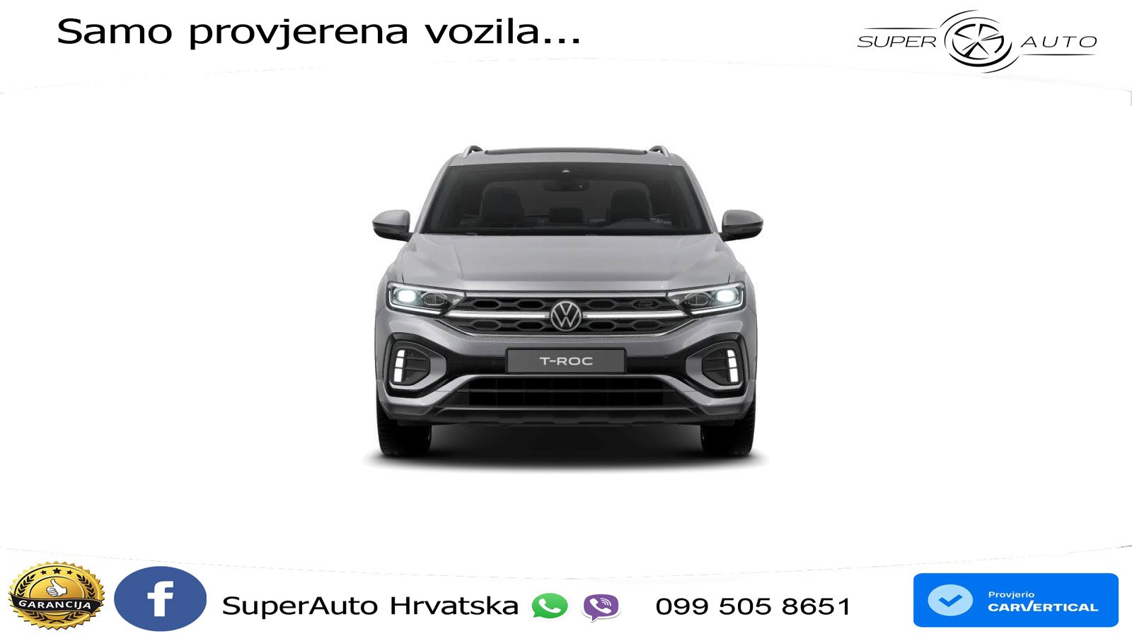 Volkswagen T-Roc 2.0 TSI (190 KS) 4M DSG LED+GR SJED+ACC