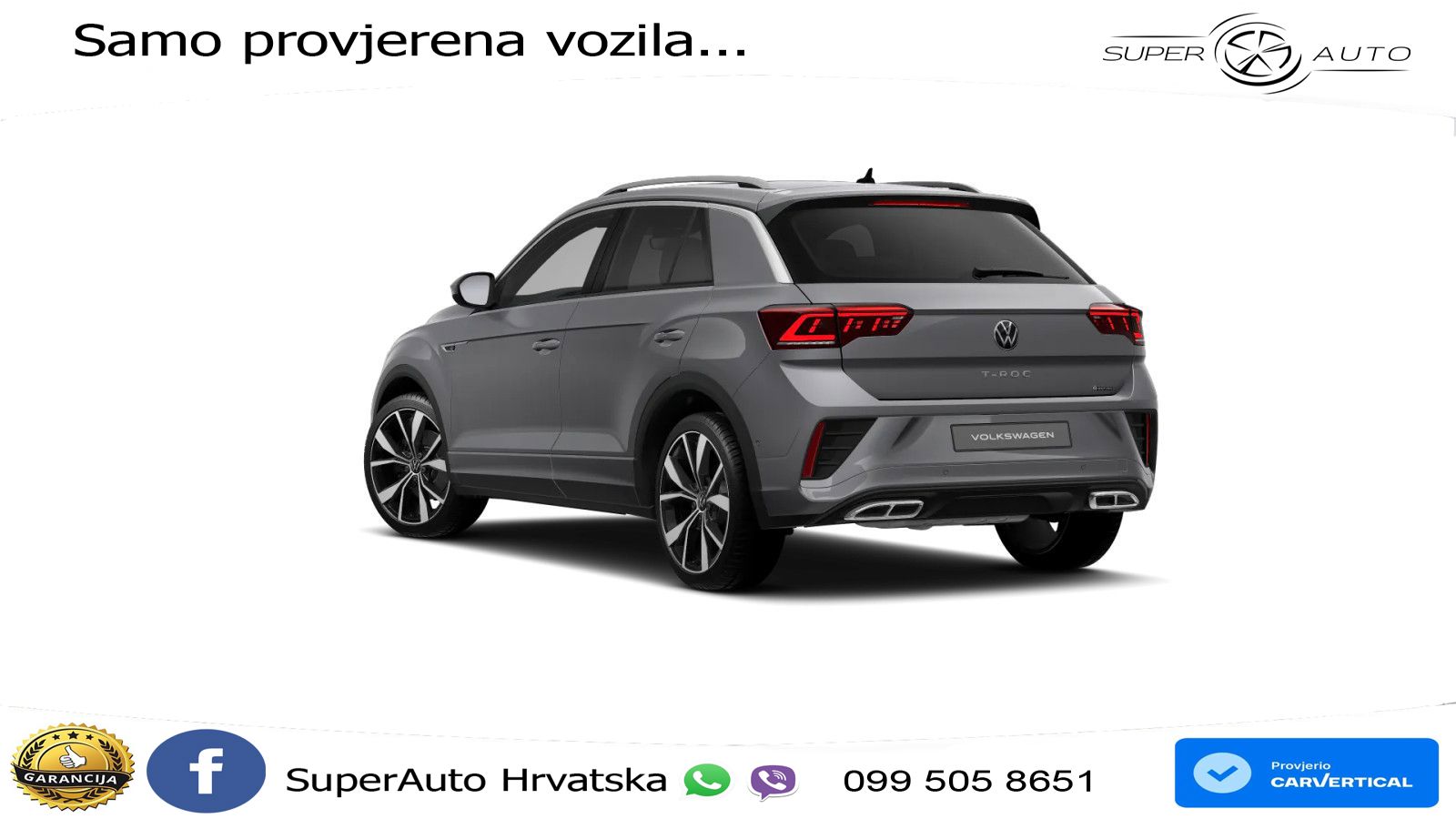 Volkswagen T-Roc 2.0 TSI (190 KS) 4M DSG LED+GR SJED+ACC