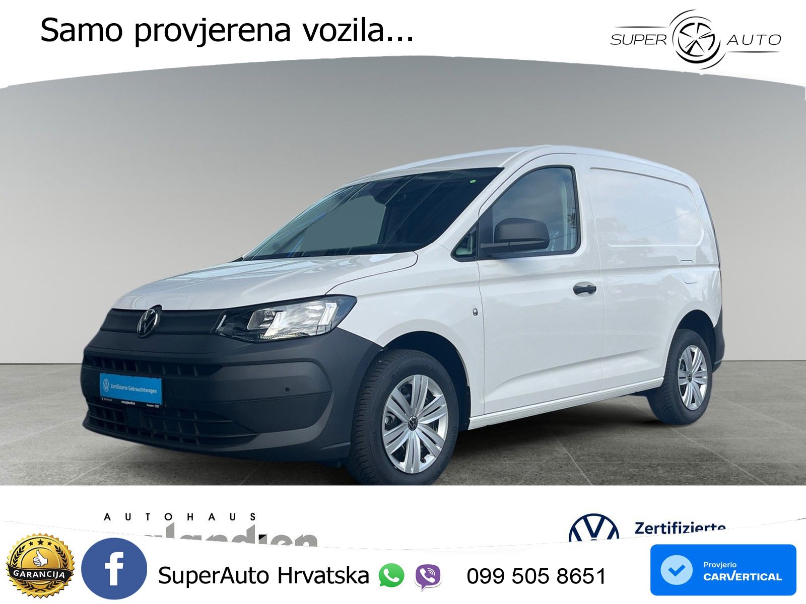 Volkswagen Caddy Cargo 2.0 TDI EPH+ App Klima GZ 5JGarantie 102 KS