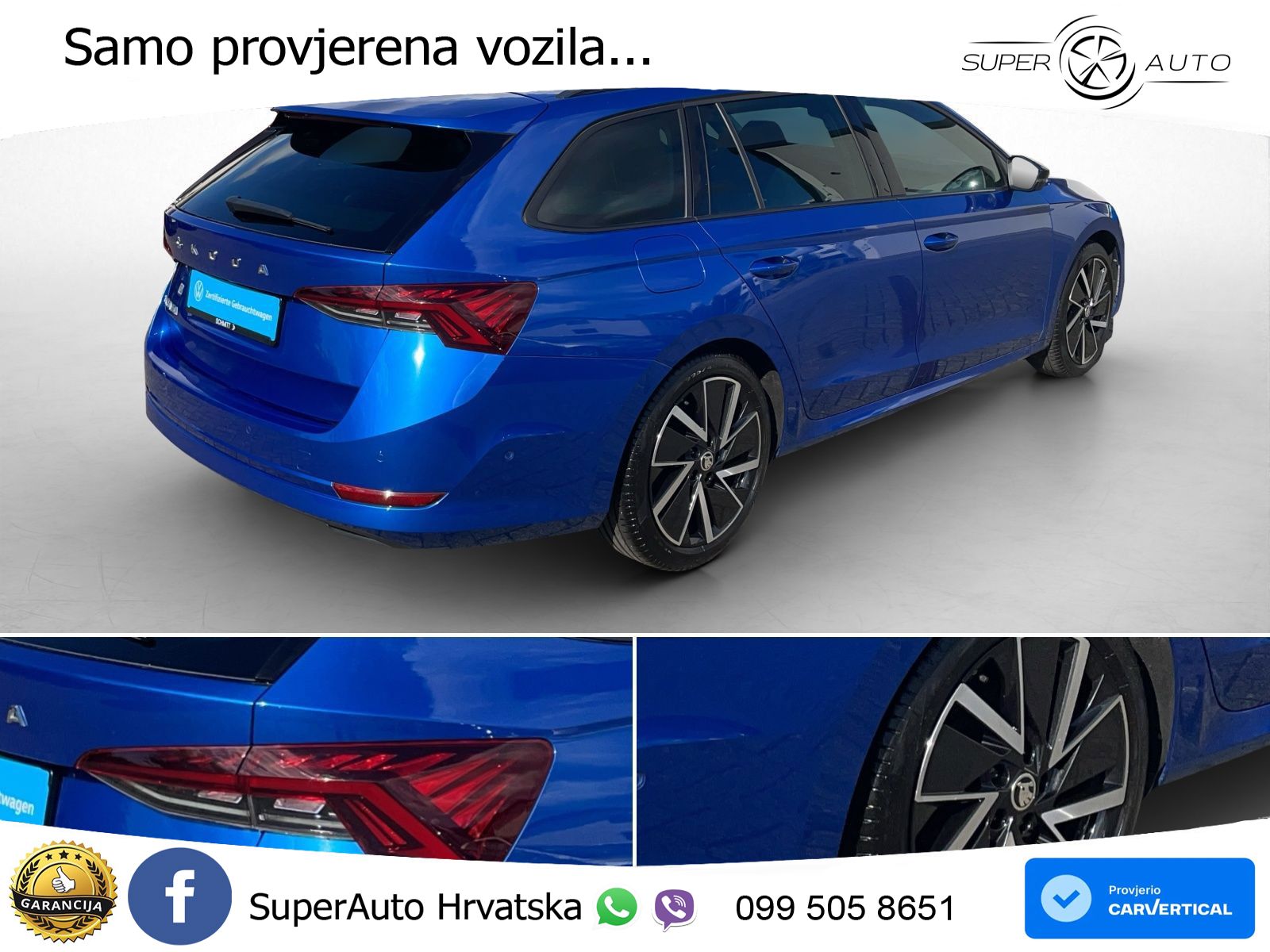 Škoda Octavia Combi 2.0 TDI (150 KS) DSG LED+GR SJED+ACC