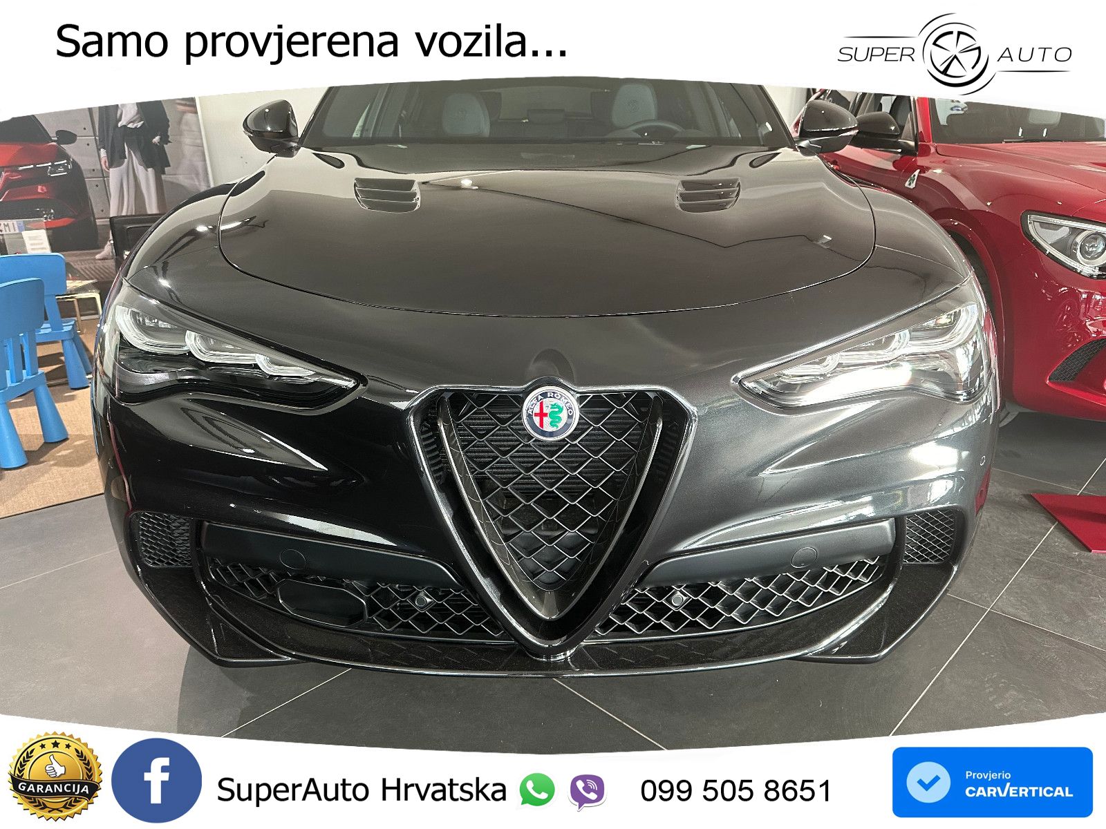 Alfa Romeo Stelvio Quadrifoglio 2.9 V6 Bi-Turbo (520 KS) Q4 Automatic LED+GR SJED+ACC