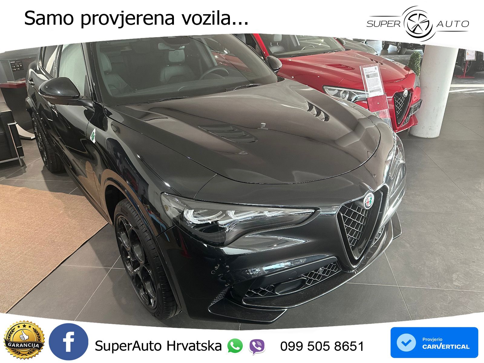 Alfa Romeo Stelvio Quadrifoglio 2.9 V6 Bi-Turbo (520 KS) Q4 Automatic LED+GR SJED+ACC