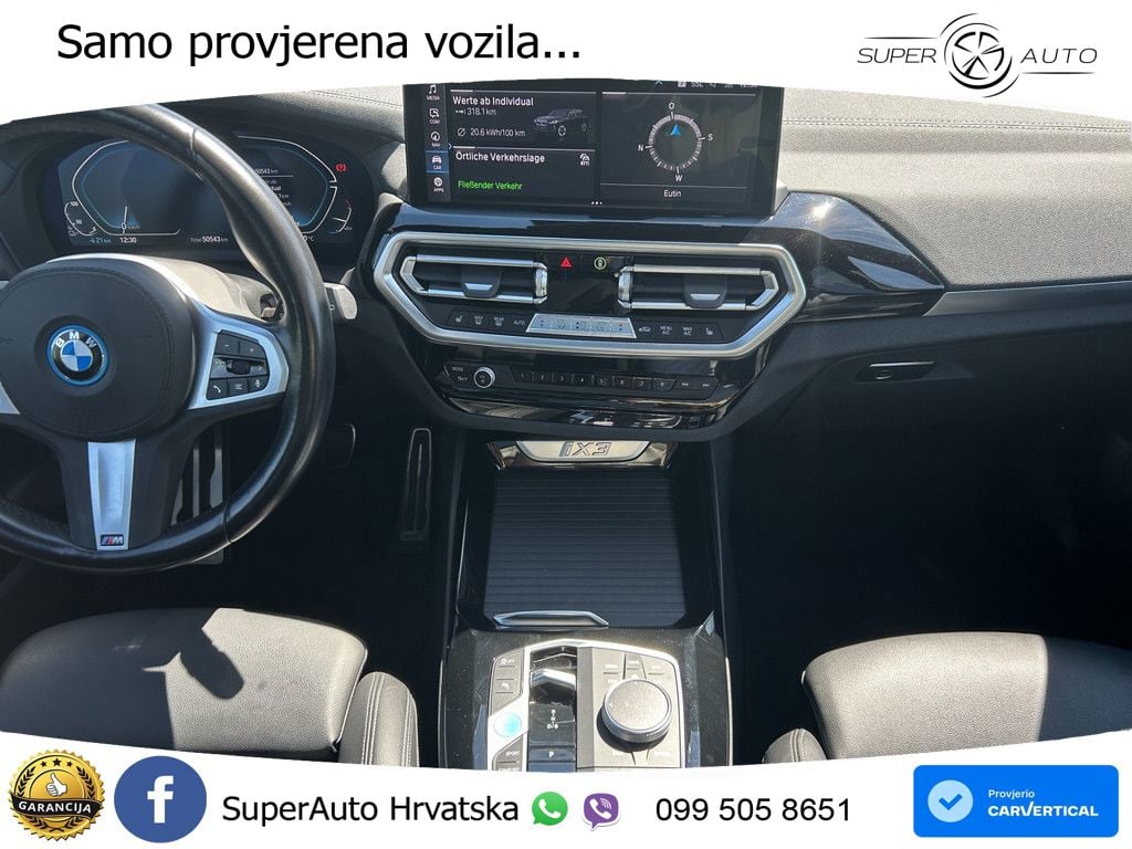 BMW iX3 80 kWh (286 KS) M Sport LED+GR SJED+ACC