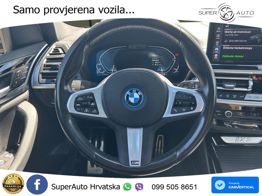 BMW iX3 80 kWh (286 KS) M Sport LED+GR SJED+ACC