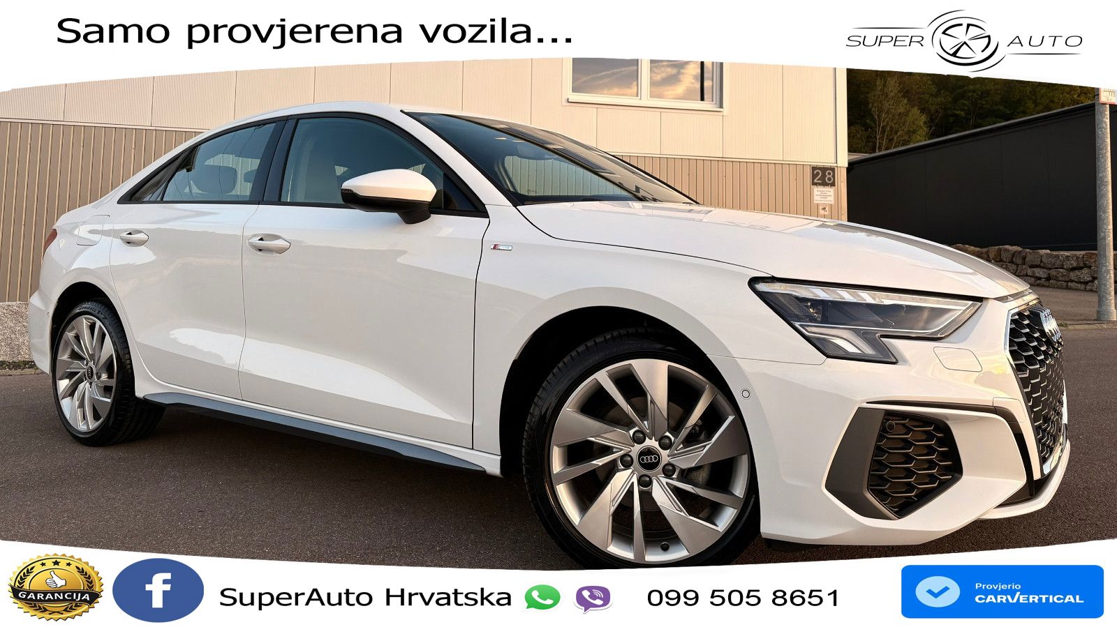 Audi A3 Limuzina 30 TDI (116 KS) S line LED+GR SJED+ACC