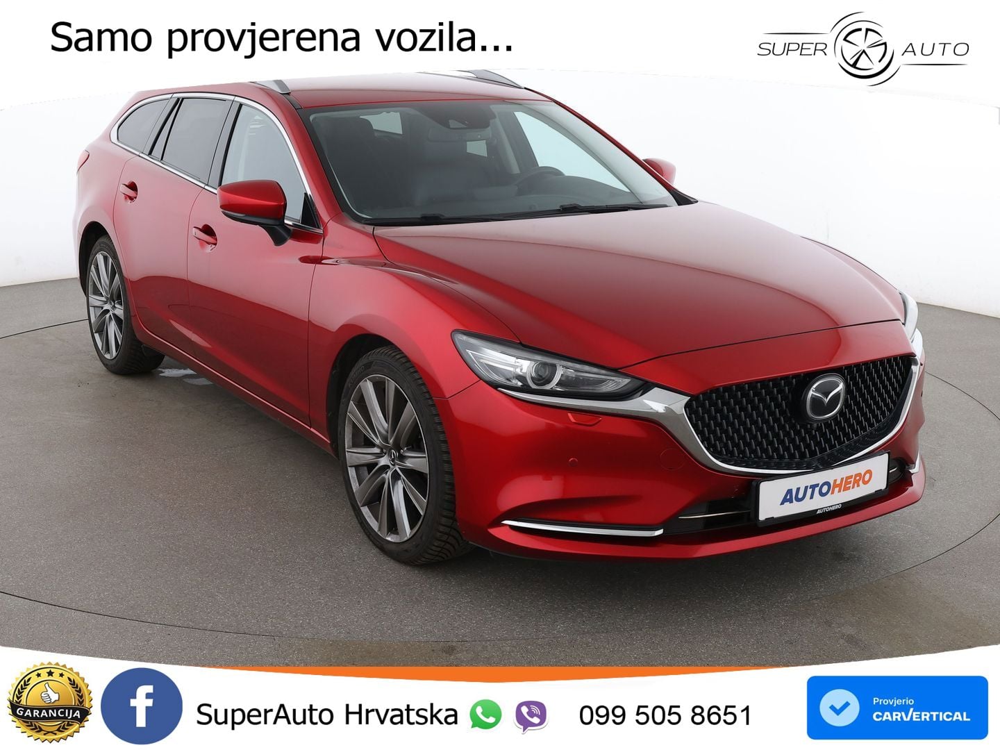 Mazda 6 Sport Combi 2.2 SKYACTIV-D (184 KS) SKYACTIV-Drive LED+GR SJED+ACC