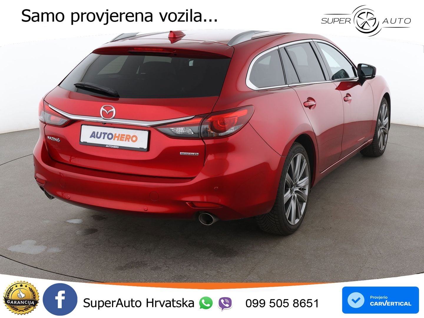 Mazda 6 Sport Combi 2.2 SKYACTIV-D (184 KS) SKYACTIV-Drive LED+GR SJED+ACC