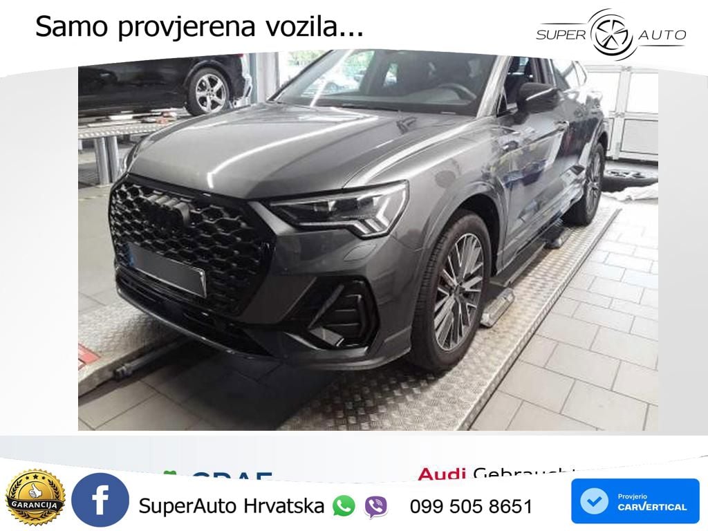 Audi Q3 Sportback 45 TFSI (245 KS) quattro S tronic 2x S line ACC+GR SJED+360+PANO