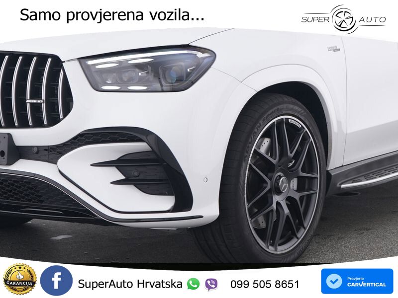 Mercedes AMG GLE 53 (435 KS) EQ Boost 4MATIC+ AMG SPEEDSHIFT TCT 9G ACC+HEAD+GR SJED+360+PANO