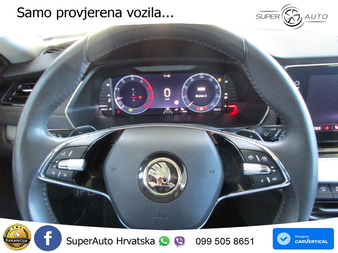 Škoda Octavia Combi 2.0 TDI (150 KS) DSG MATRIX+GR SJED+KAM