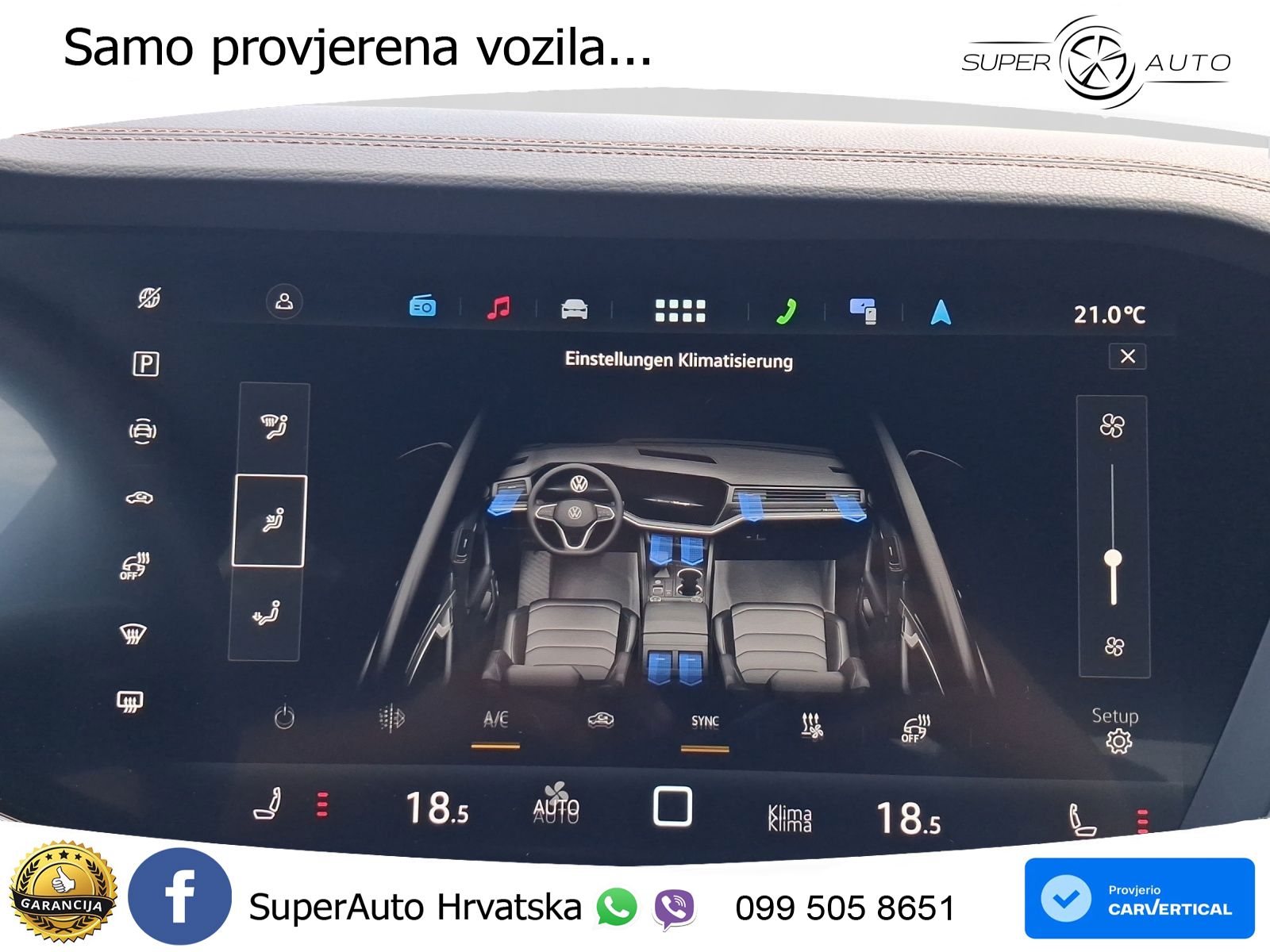 Volkswagen Touareg 3.0 V6 TDI (286 KS) 4MOTION Tiptronic ZRAČNI+ACC+GR SJED+KAM