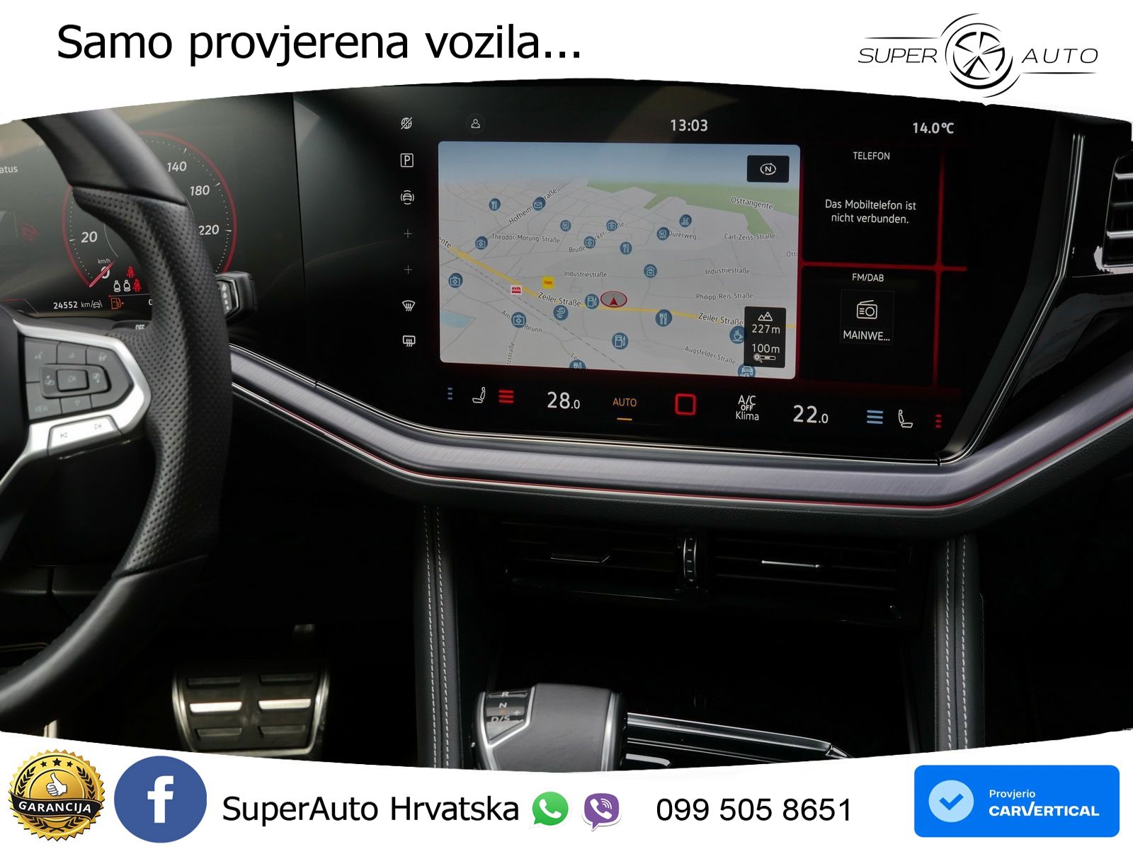 Volkswagen Touareg 3.0 V6 TDI (231 KS) 4MOTION Tiptronic ZRAČNI+ACC+4xGR SJED+KAM