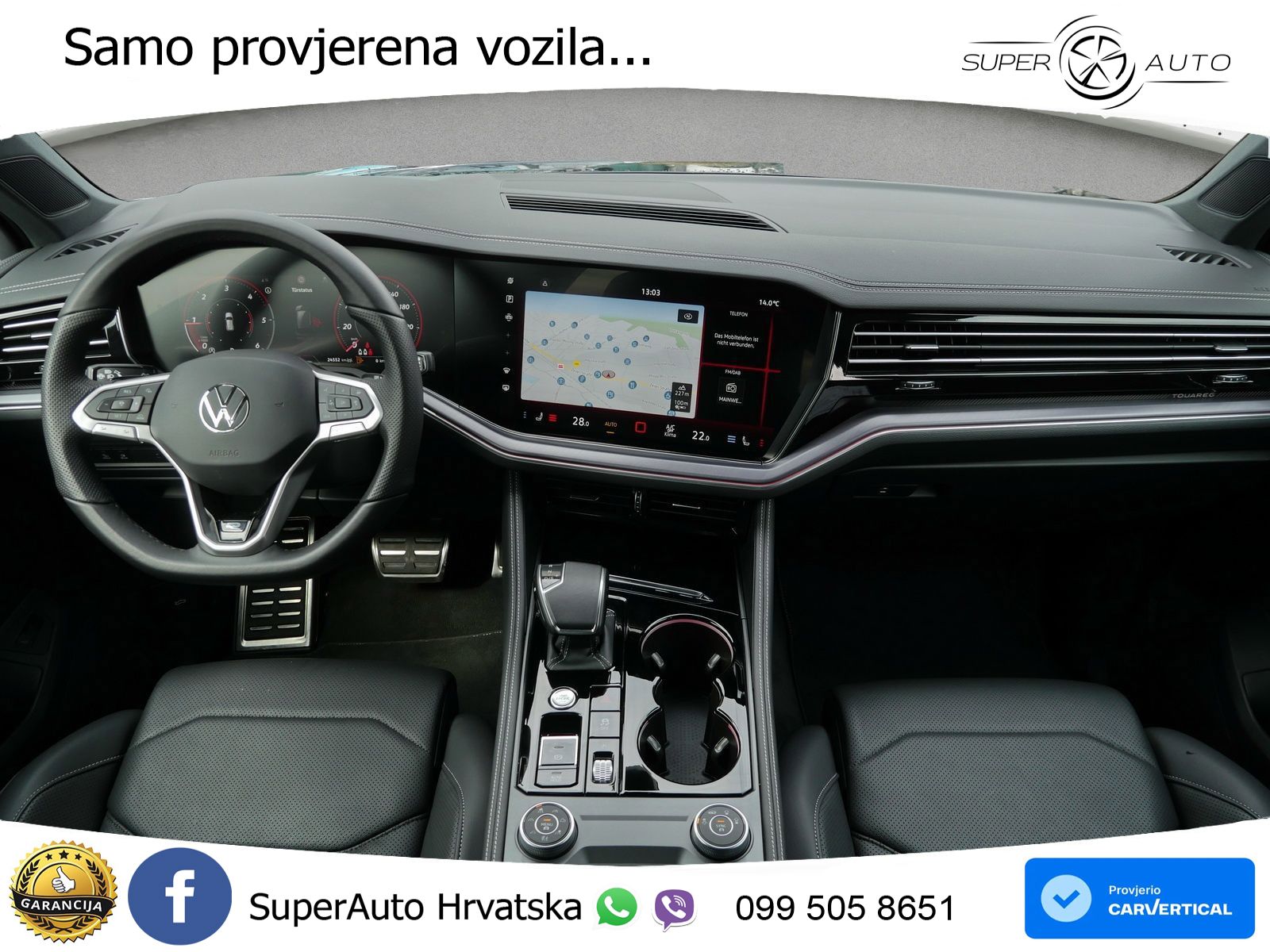 Volkswagen Touareg 3.0 V6 TDI (231 KS) 4MOTION Tiptronic ZRAČNI+ACC+4xGR SJED+KAM