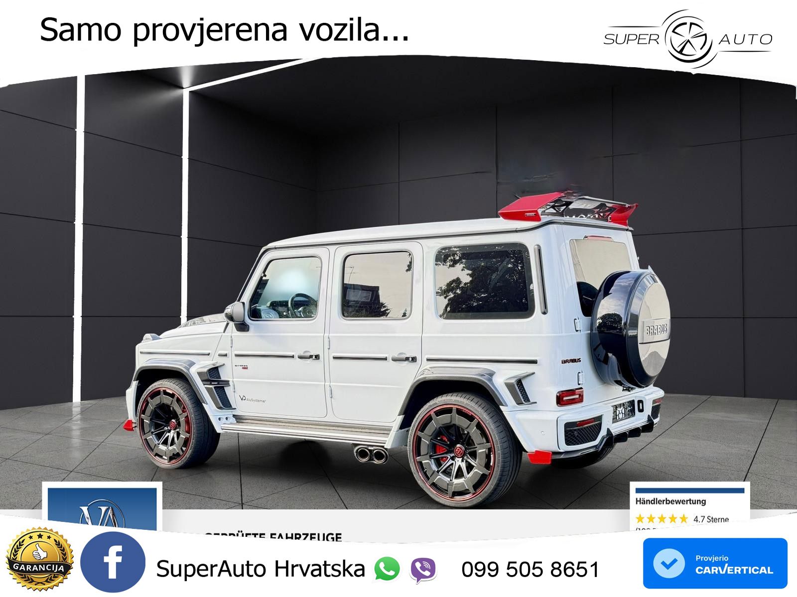Mercedes AMG G 63 Long V8 (585 KS) 4MATIC 9G-TRONIC AMG SPEEDSHIFT PLUS