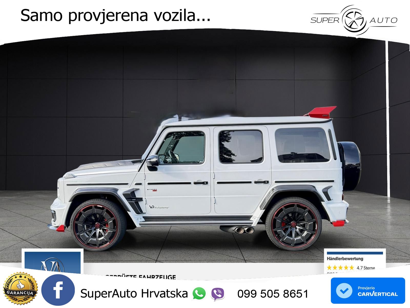 Mercedes AMG G 63 Long V8 (585 KS) 4MATIC 9G-TRONIC AMG SPEEDSHIFT PLUS