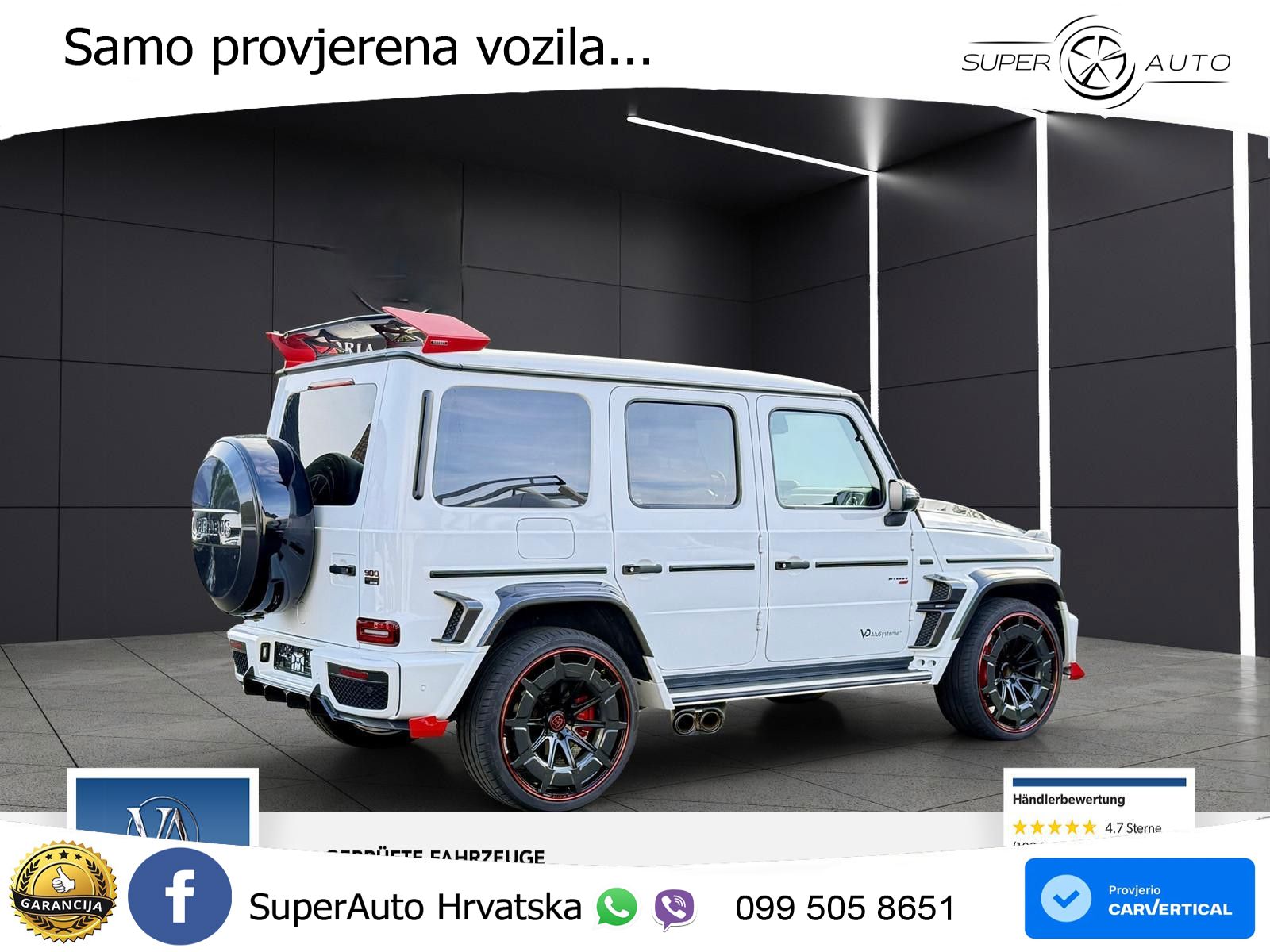 Mercedes AMG G 63 Long V8 (585 KS) 4MATIC 9G-TRONIC AMG SPEEDSHIFT PLUS
