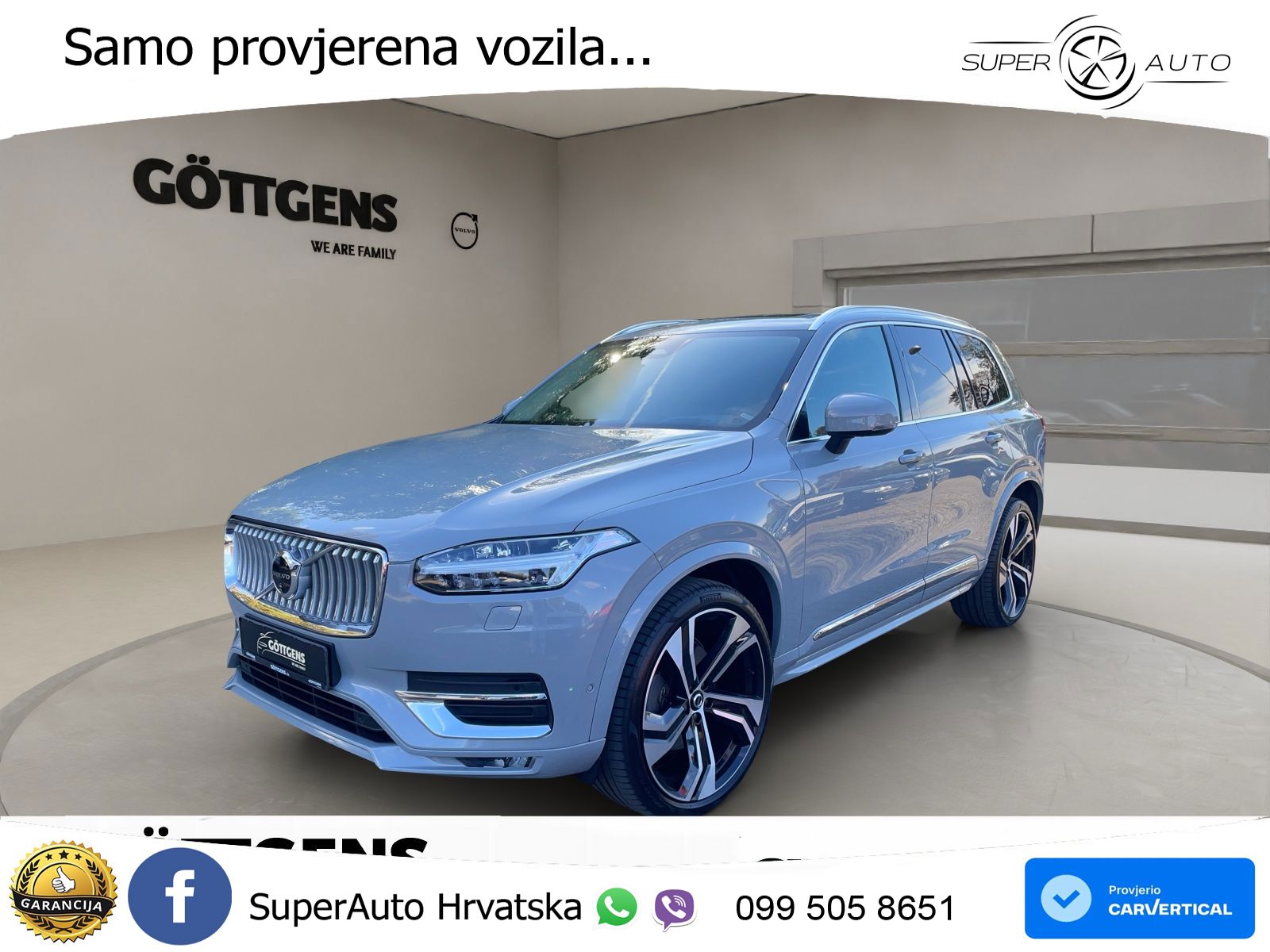 Volvo XC90 2.0 B5 Diesel AWD Automatic ACC+HEAD+4xGR SJED+360+PANO
