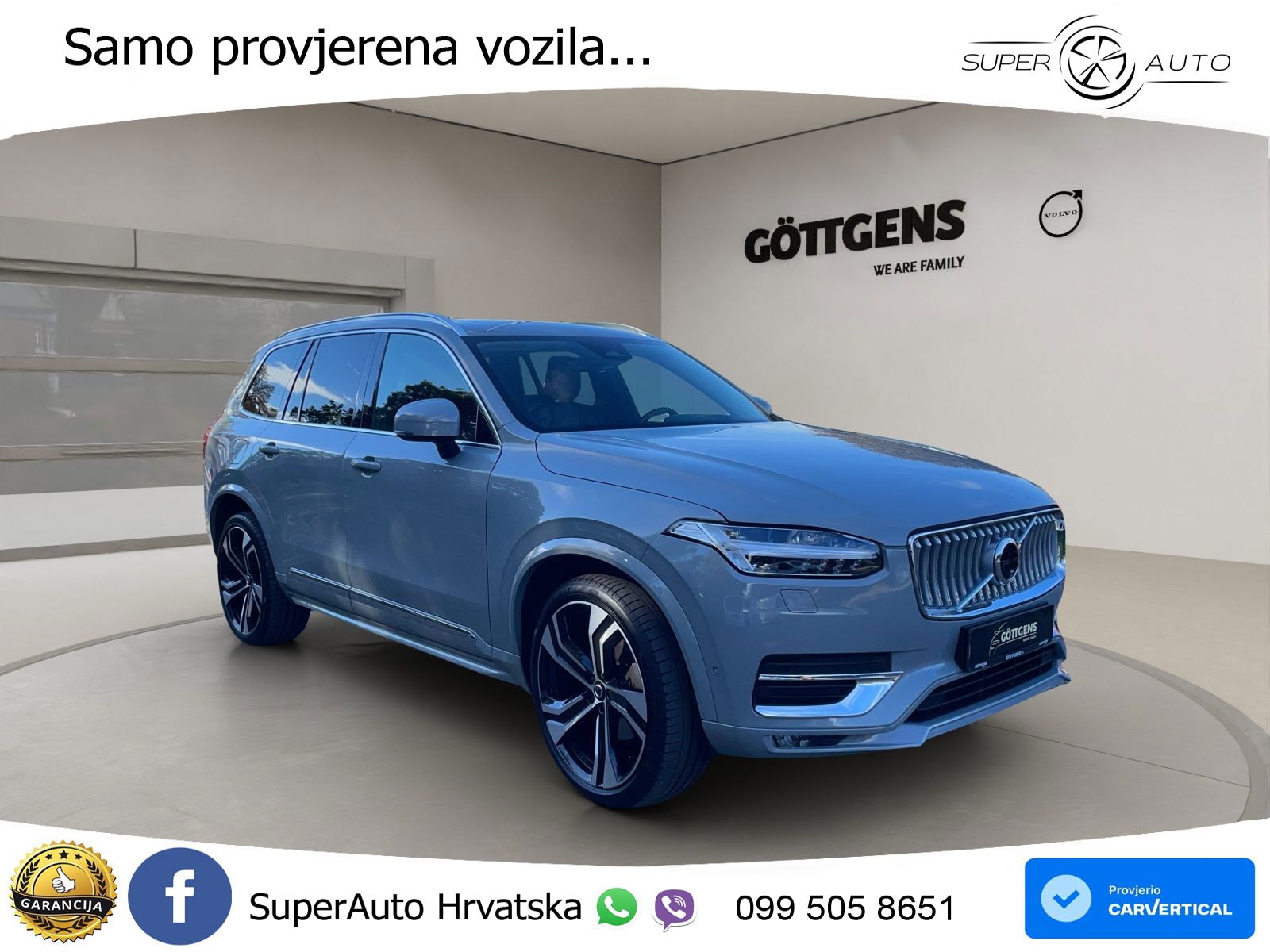 Volvo XC90 2.0 B5 Diesel AWD Automatic ACC+HEAD+4xGR SJED+360+PANO
