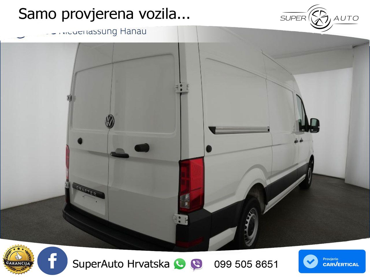 Volkswagen Crafter Kasten mittlerer Radstand AHK Euro6 ZV 177 KS