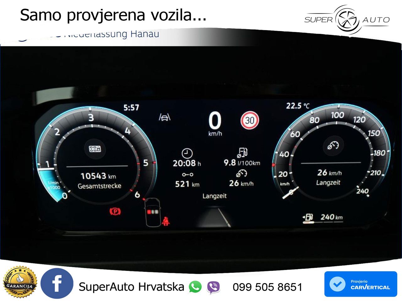 Volkswagen Crafter Kasten mittlerer Radstand AHK Euro6 ZV 177 KS