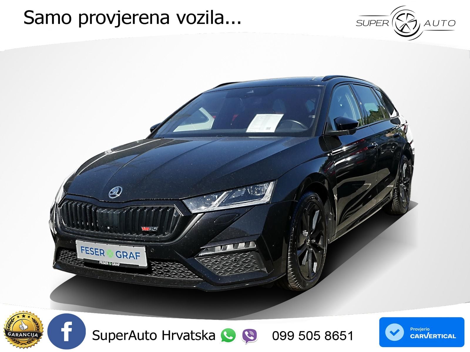 Škoda Octavia Combi RS 2.0 TDI (200 KS) DSG LED+GR SJED+ACC