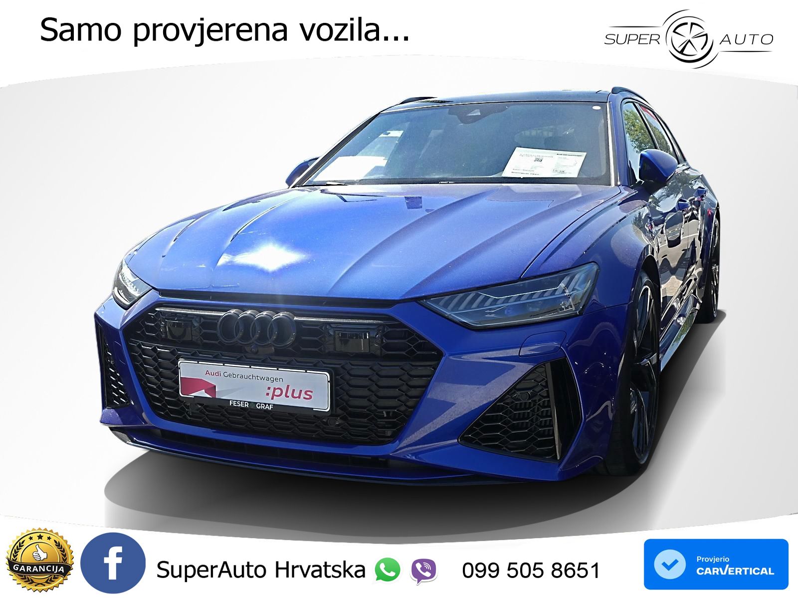Audi RS6 Avant 4.0 TFSI V8 (600 KS) quattro Tiptronic ACC+HEAD+4xGR SJED+360+PANO