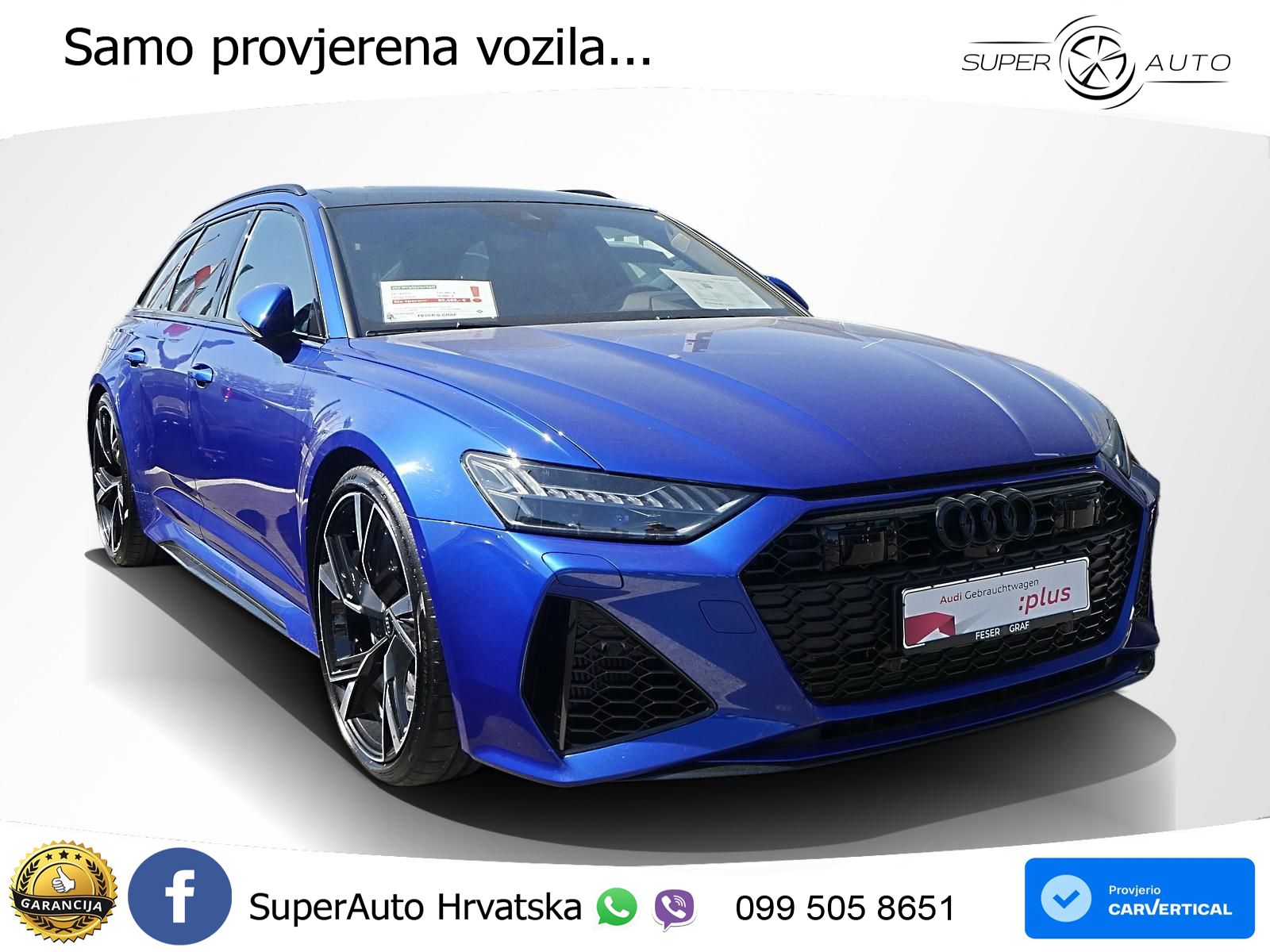 Audi RS6 Avant 4.0 TFSI V8 (600 KS) quattro Tiptronic ACC+HEAD+4xGR SJED+360+PANO