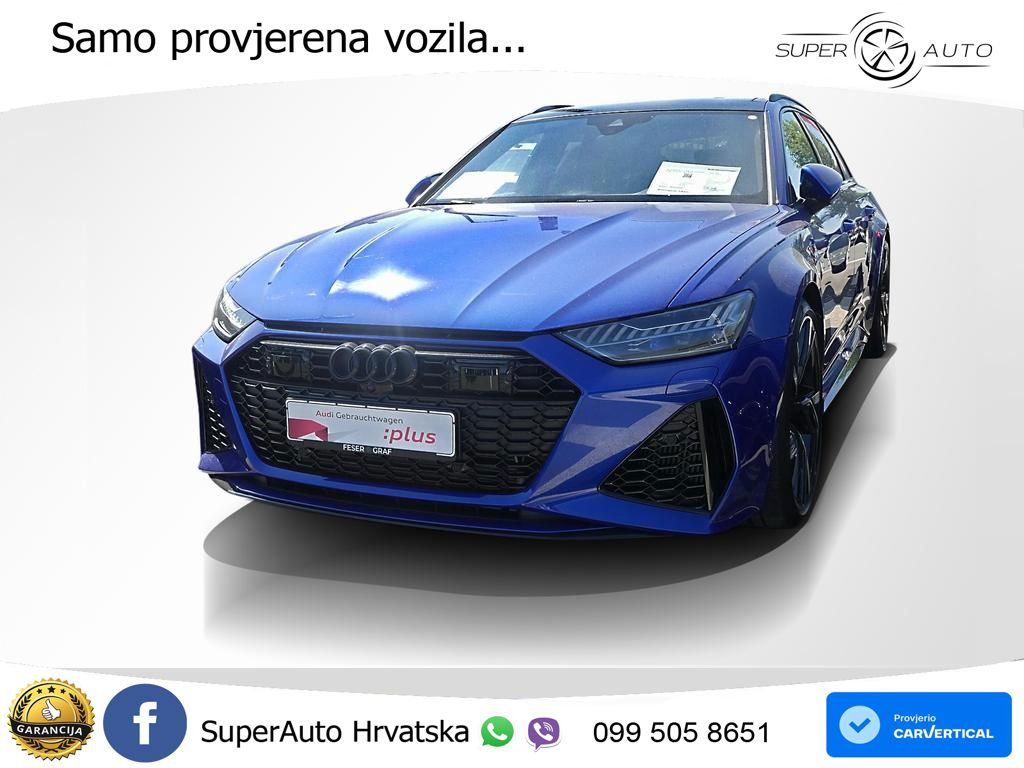 Audi RS6 Avant 4.0 TFSI V8 (600 KS) quattro Tiptronic ACC+HEAD+4xGR SJED+360+PANO
