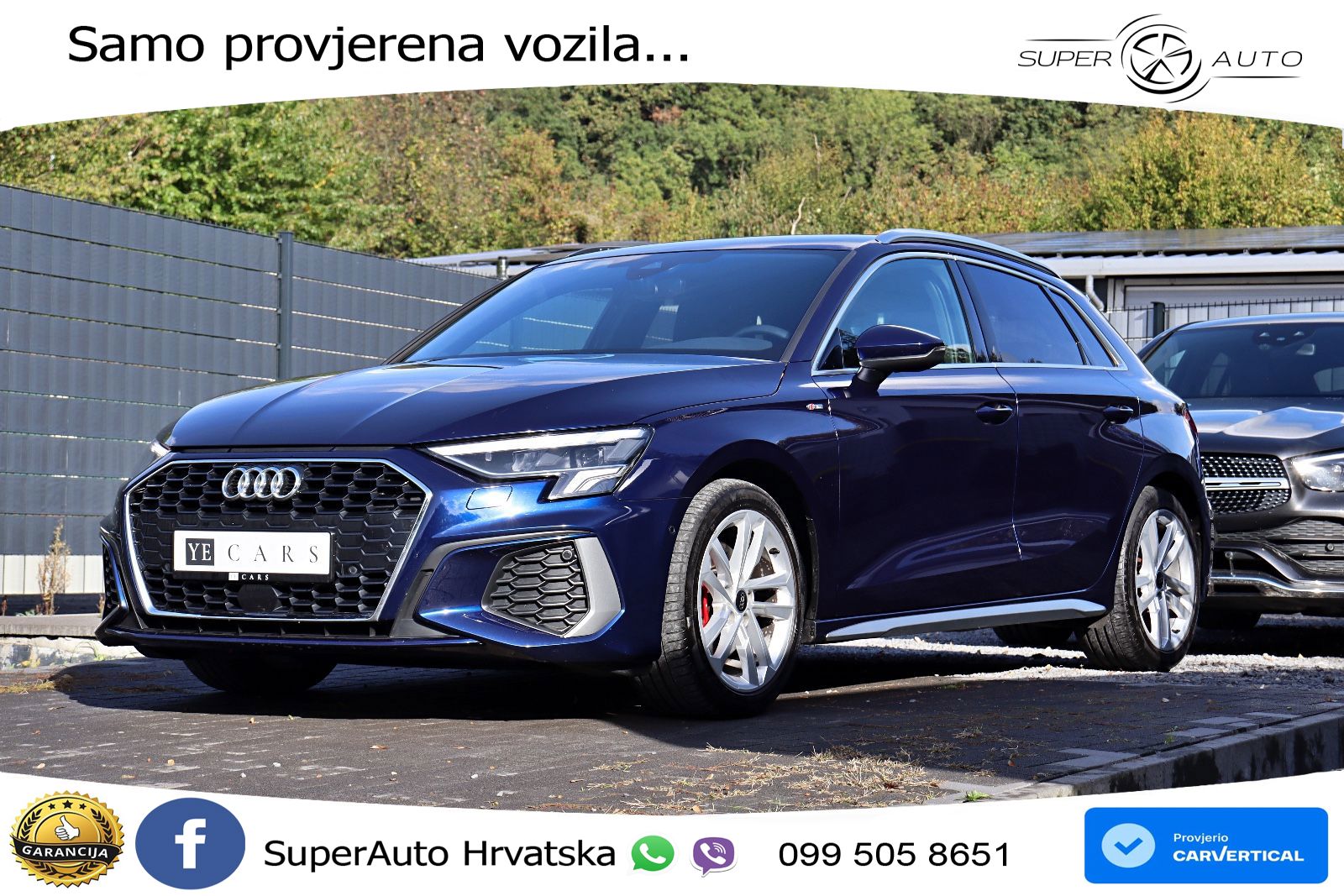 Audi A3 35 TDI (150 KS) S tronic 2x S line LED+GR SJED+ACC