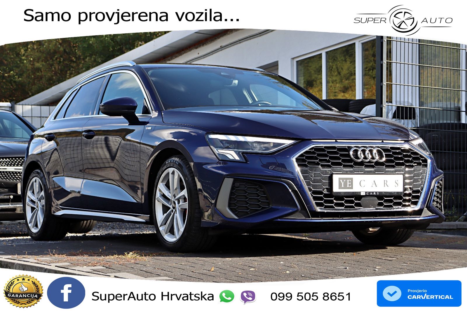 Audi A3 35 TDI (150 KS) S tronic 2x S line LED+GR SJED+ACC