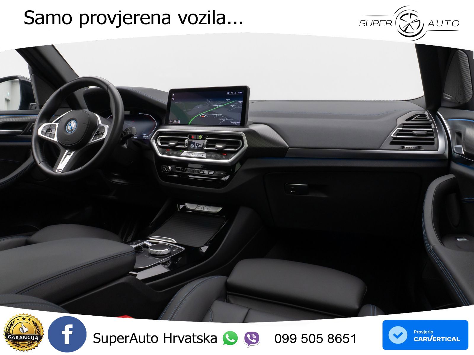 BMW iX3 80 kWh (286 KS) M Sport LED+GR SJED+ACC