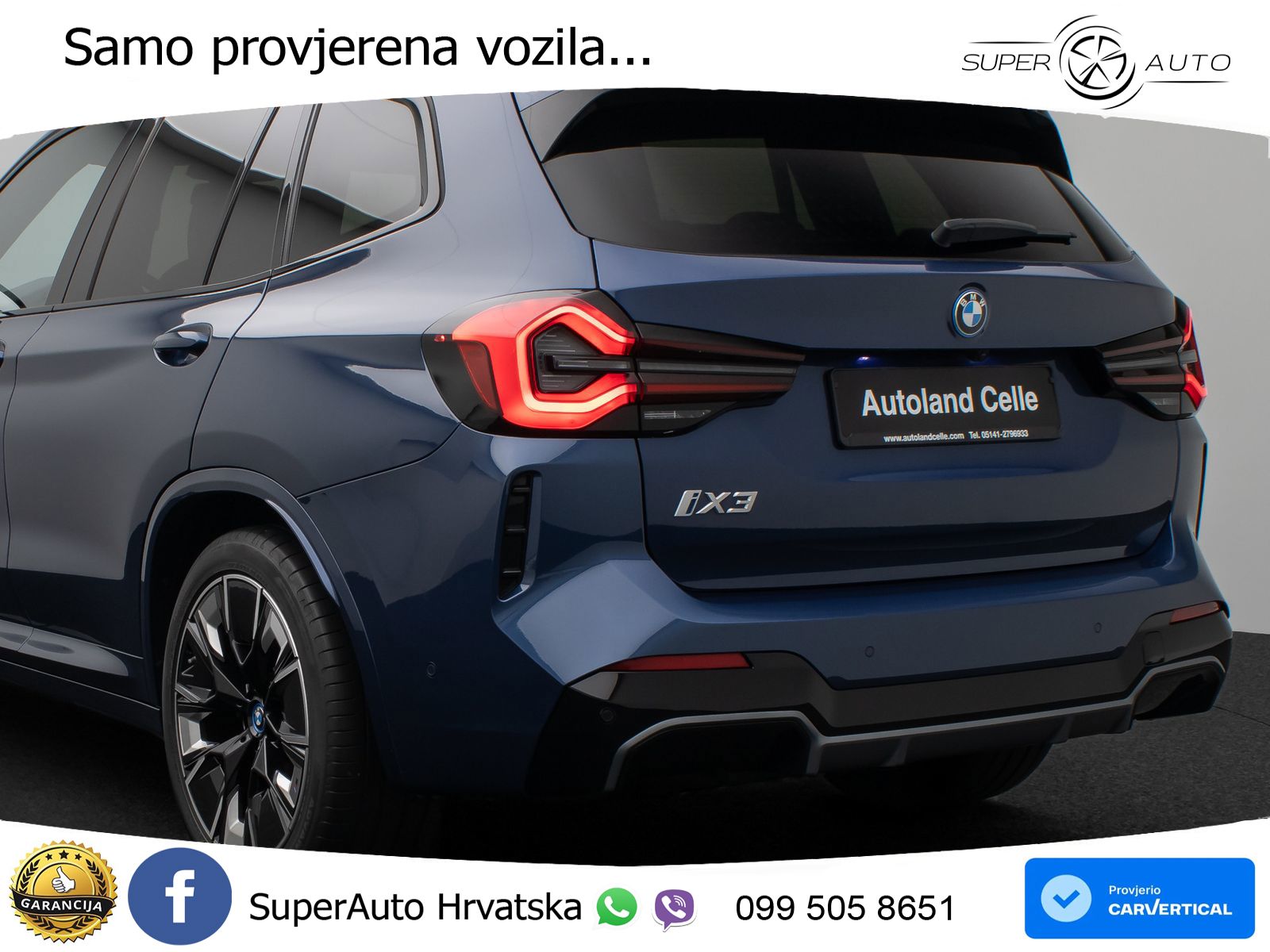 BMW iX3 80 kWh (286 KS) M Sport LED+GR SJED+ACC