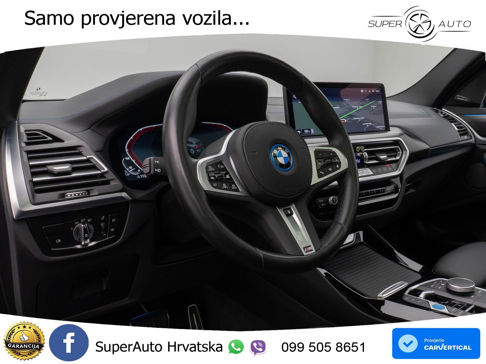 BMW iX3 80 kWh (286 KS) M Sport LED+GR SJED+ACC