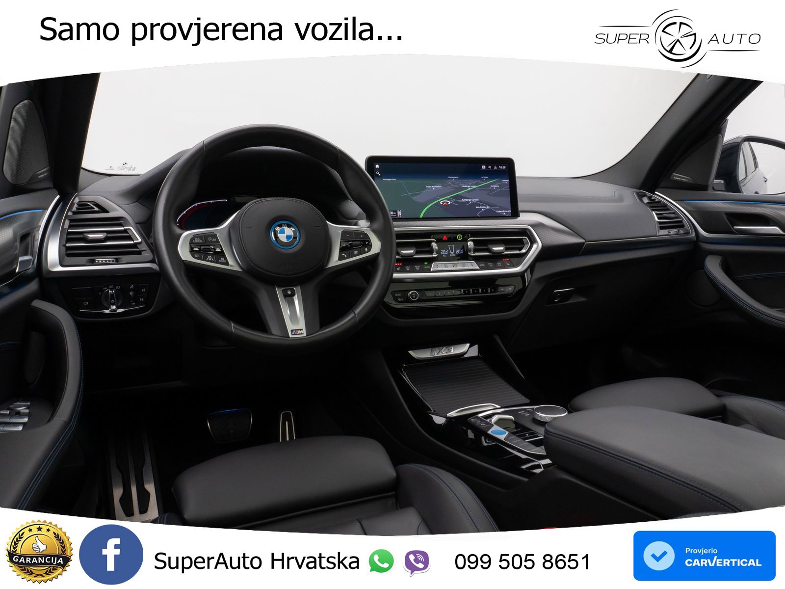 BMW iX3 80 kWh (286 KS) M Sport LED+GR SJED+ACC