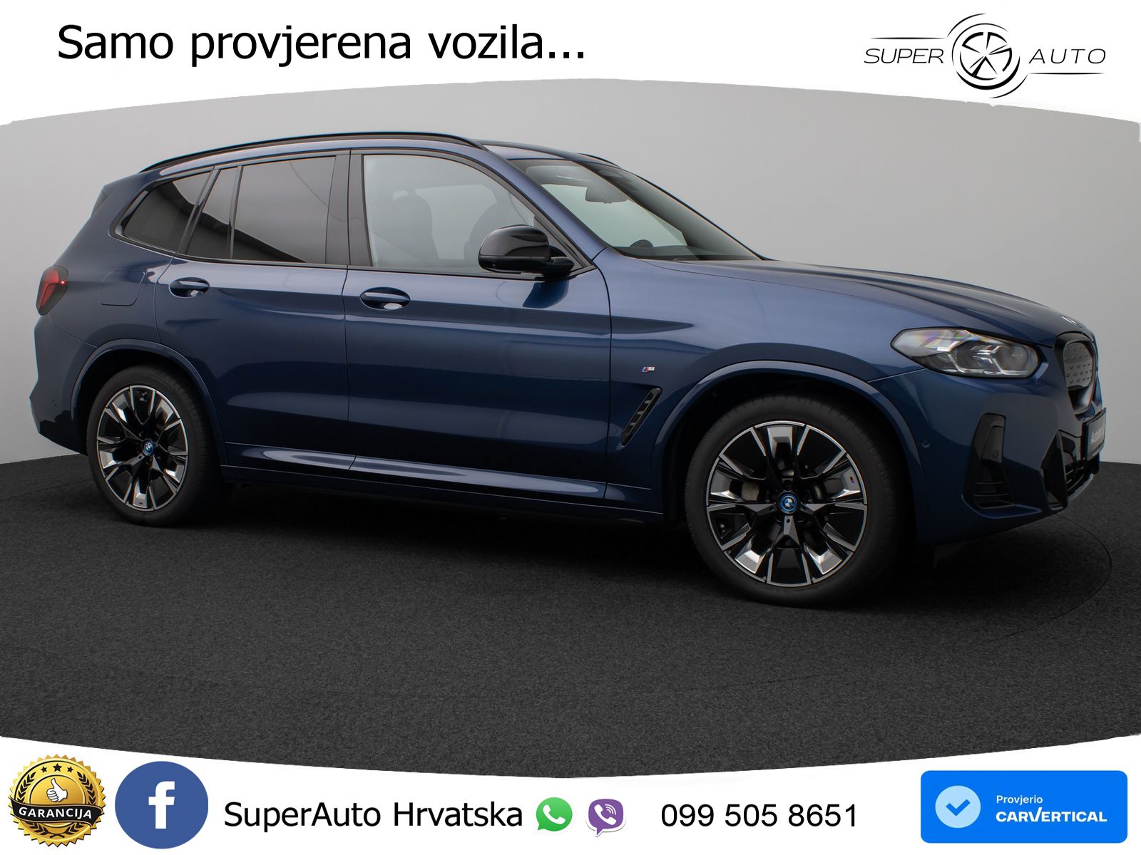 BMW iX3 80 kWh (286 KS) M Sport LED+GR SJED+ACC