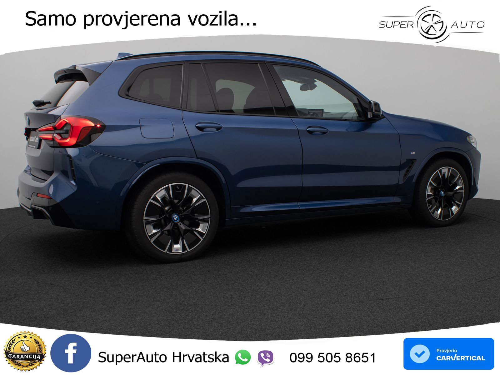 BMW iX3 80 kWh (286 KS) M Sport LED+GR SJED+ACC