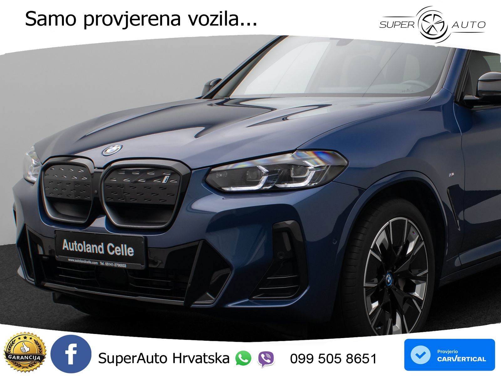 BMW iX3 80 kWh (286 KS) M Sport LED+GR SJED+ACC
