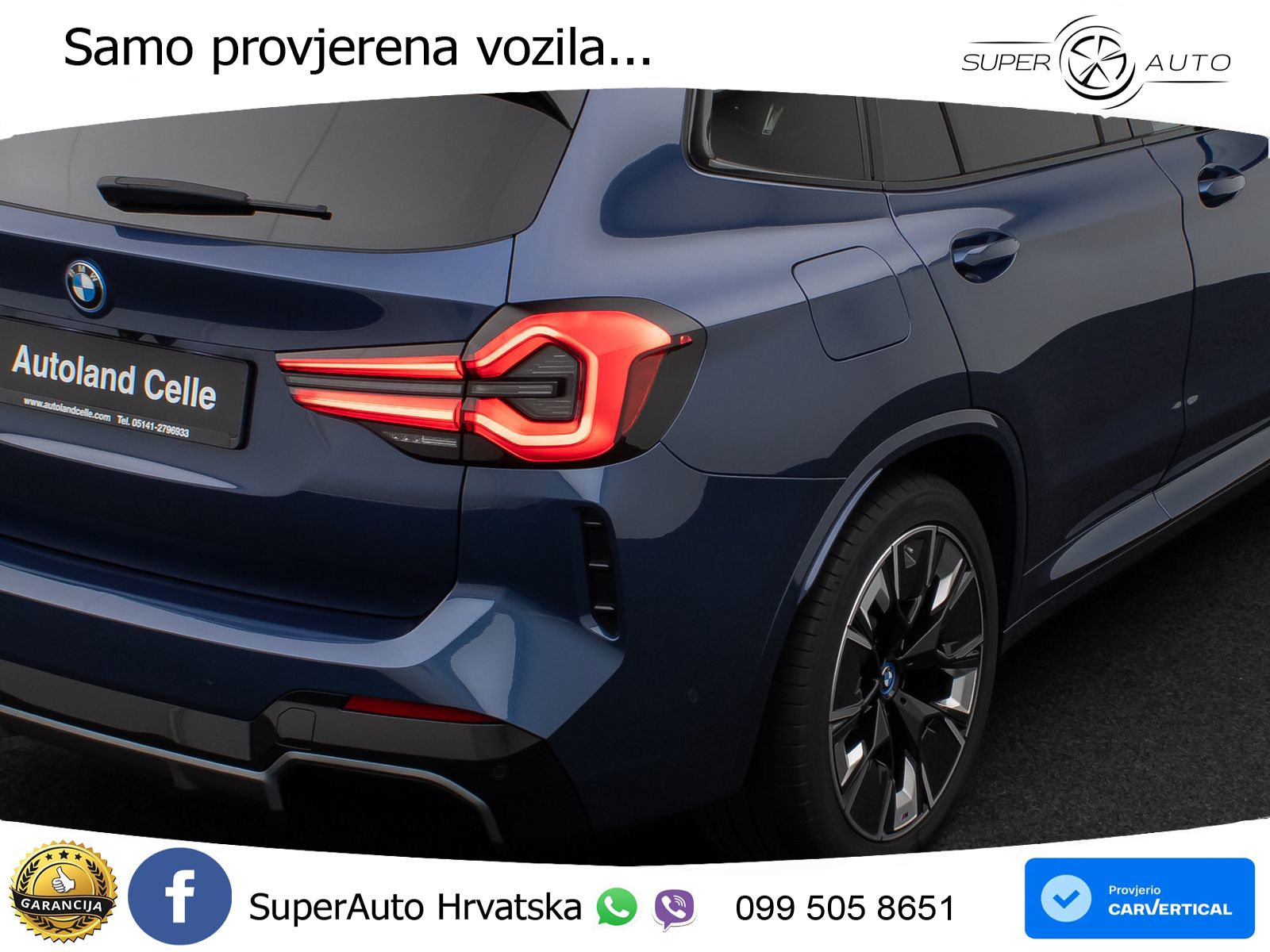 BMW iX3 80 kWh (286 KS) M Sport LED+GR SJED+ACC