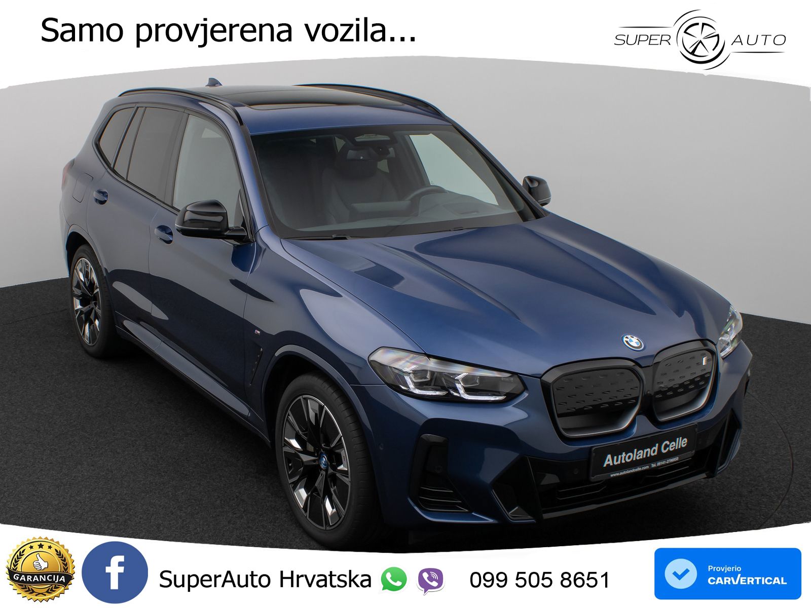 BMW iX3 80 kWh (286 KS) M Sport LED+GR SJED+ACC
