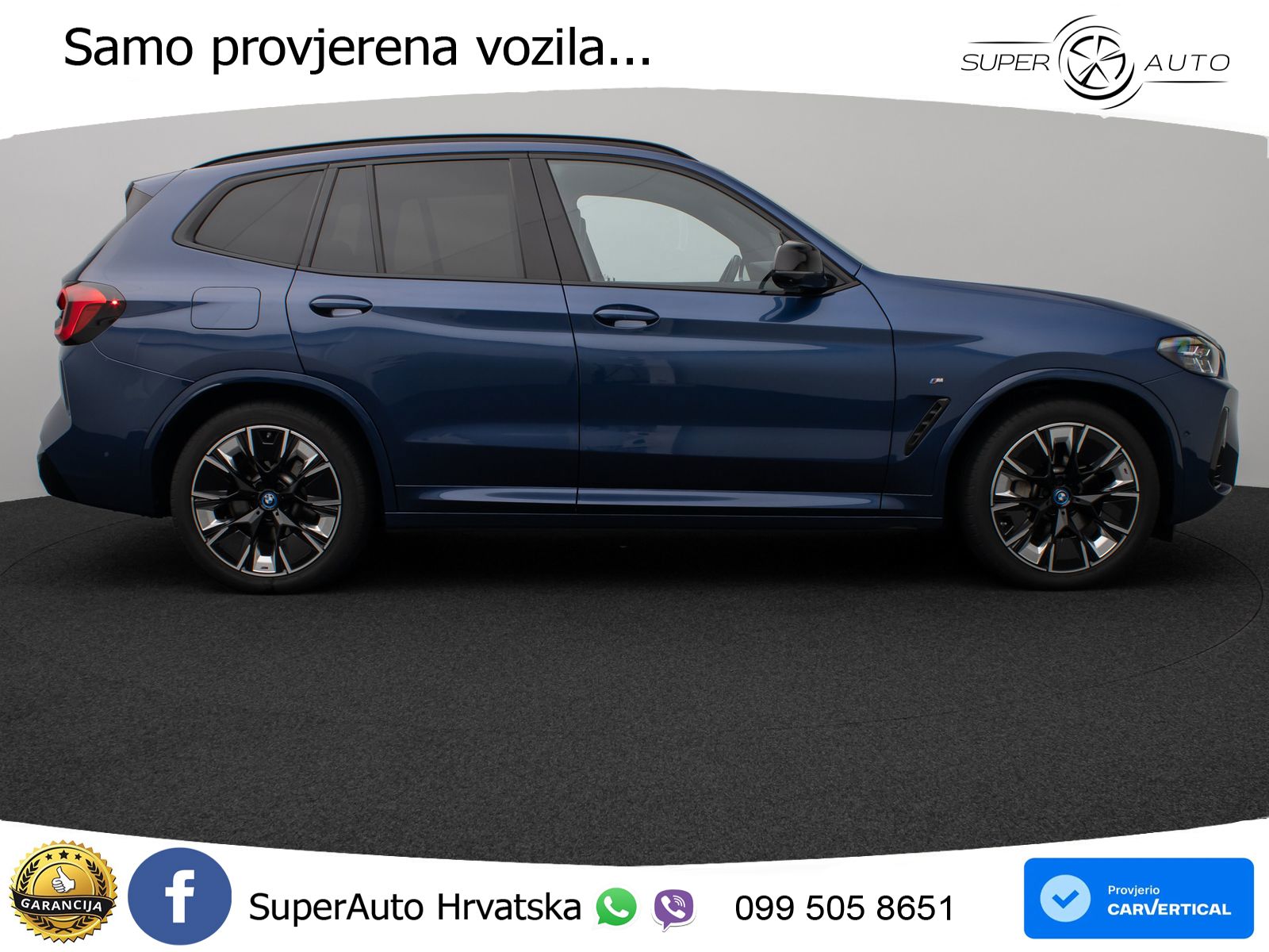 BMW iX3 80 kWh (286 KS) M Sport LED+GR SJED+ACC