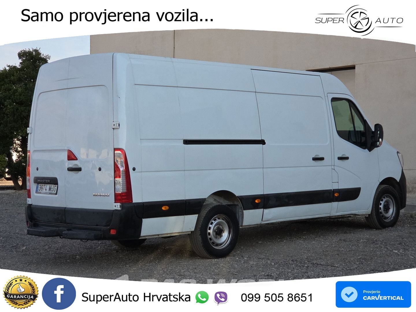 Renault Master 145PK ITV 07-2027 - L3H2 - LED - Aire aco 145 KS