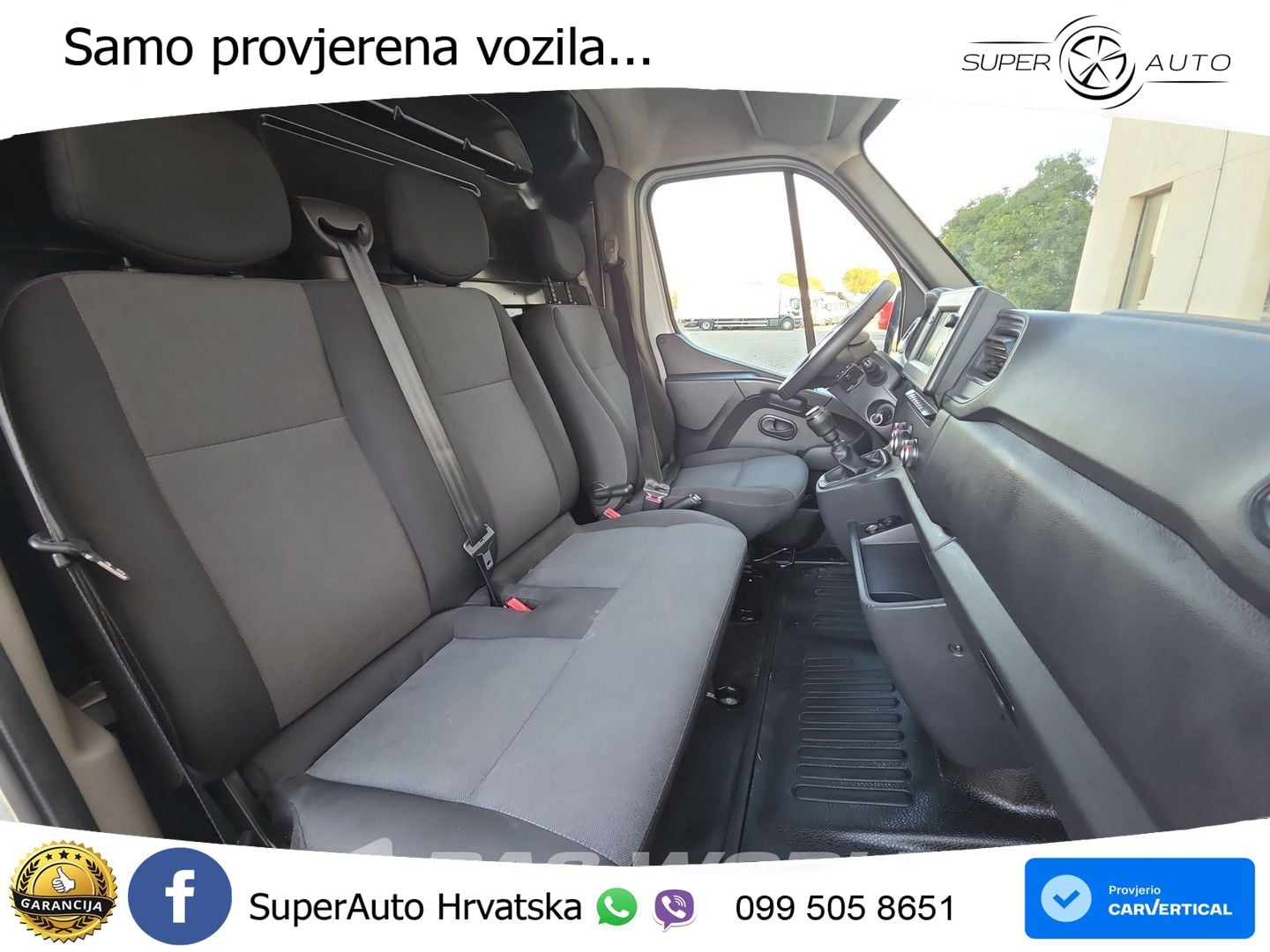 Renault Master 145PK ITV 07-2027 - L3H2 - LED - Aire aco 145 KS