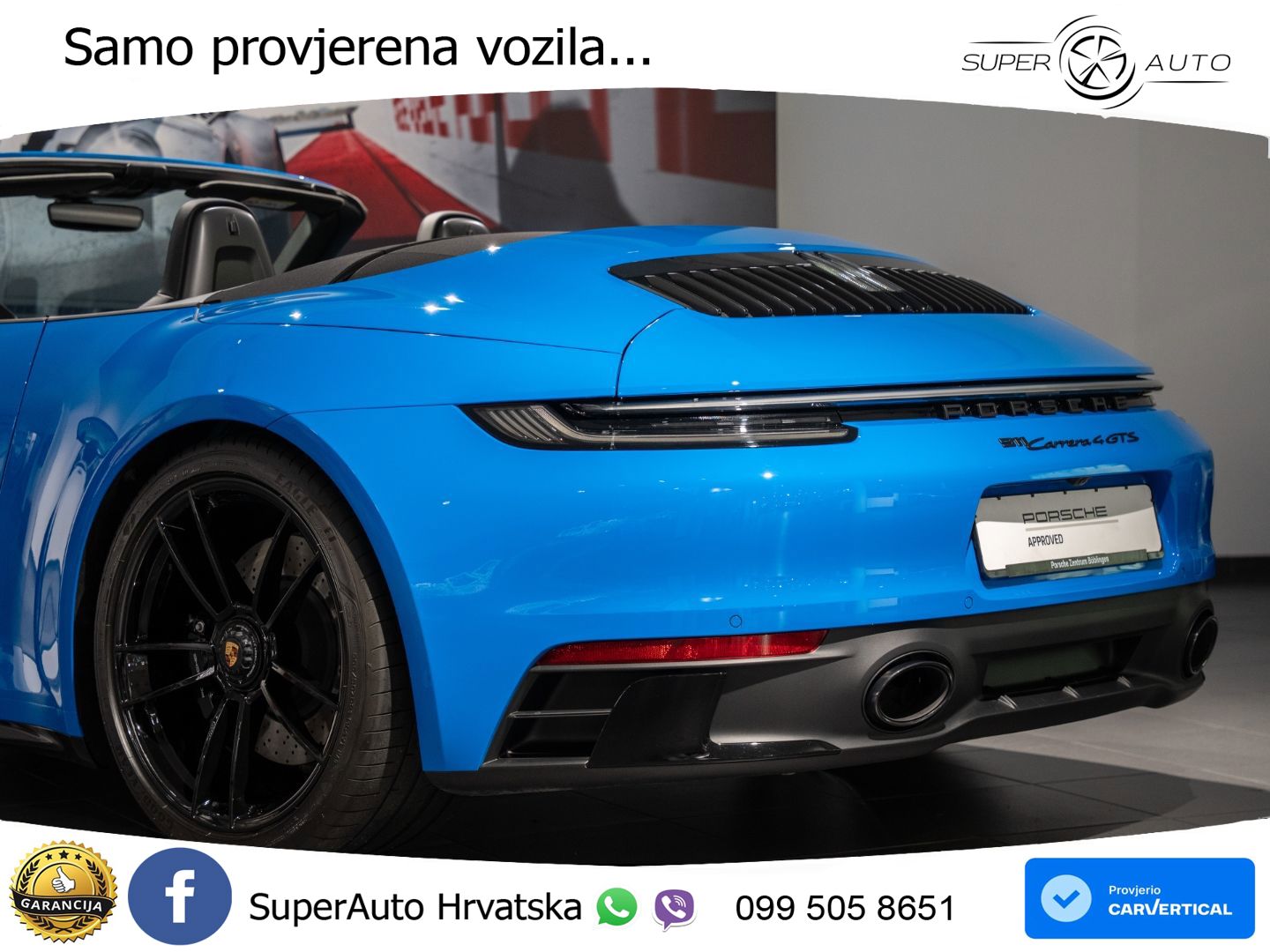 Porsche 911 Carrera 4 GTS Cabriolet 3.0 (480 KS) PDK MATRIX+GR SJED+KAM