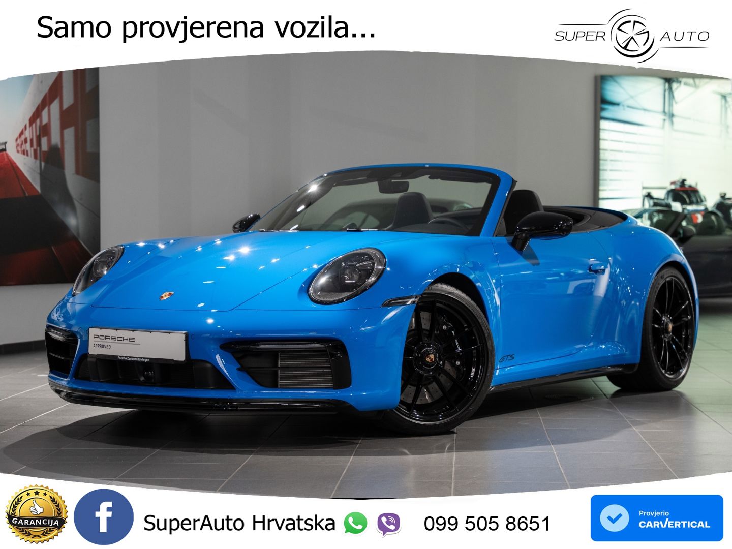 Porsche 911 Carrera 4 GTS Cabriolet 3.0 (480 KS) PDK MATRIX+GR SJED+KAM