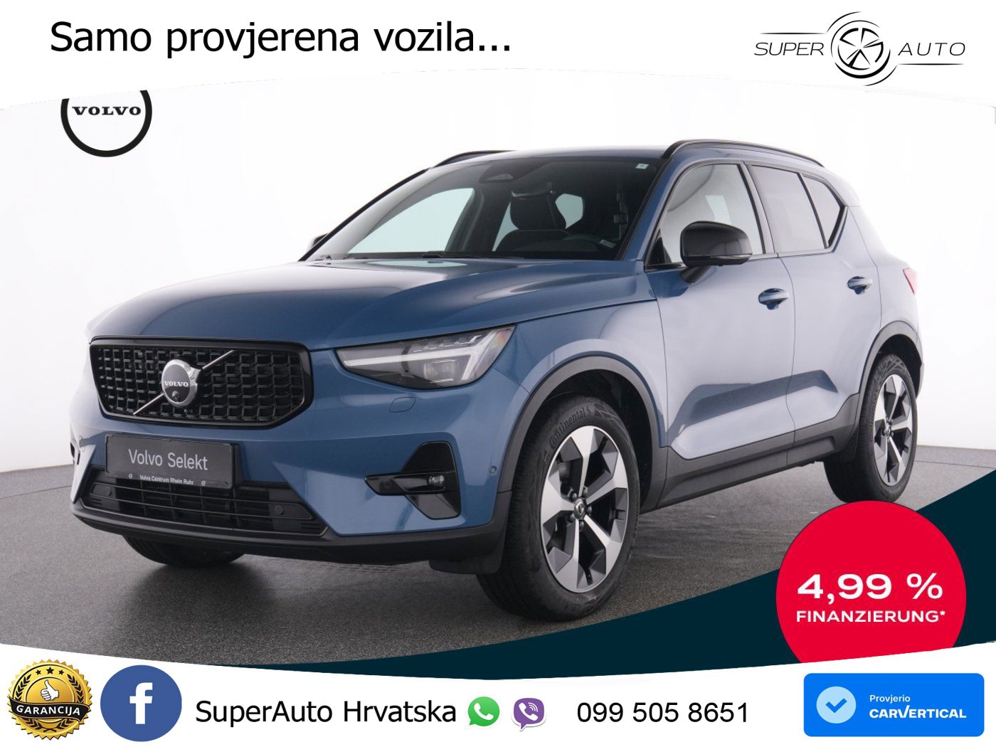 Volvo XC40 2.0 B4 AWD 197 KS Automatic ACC+GR SJED+360+PANO