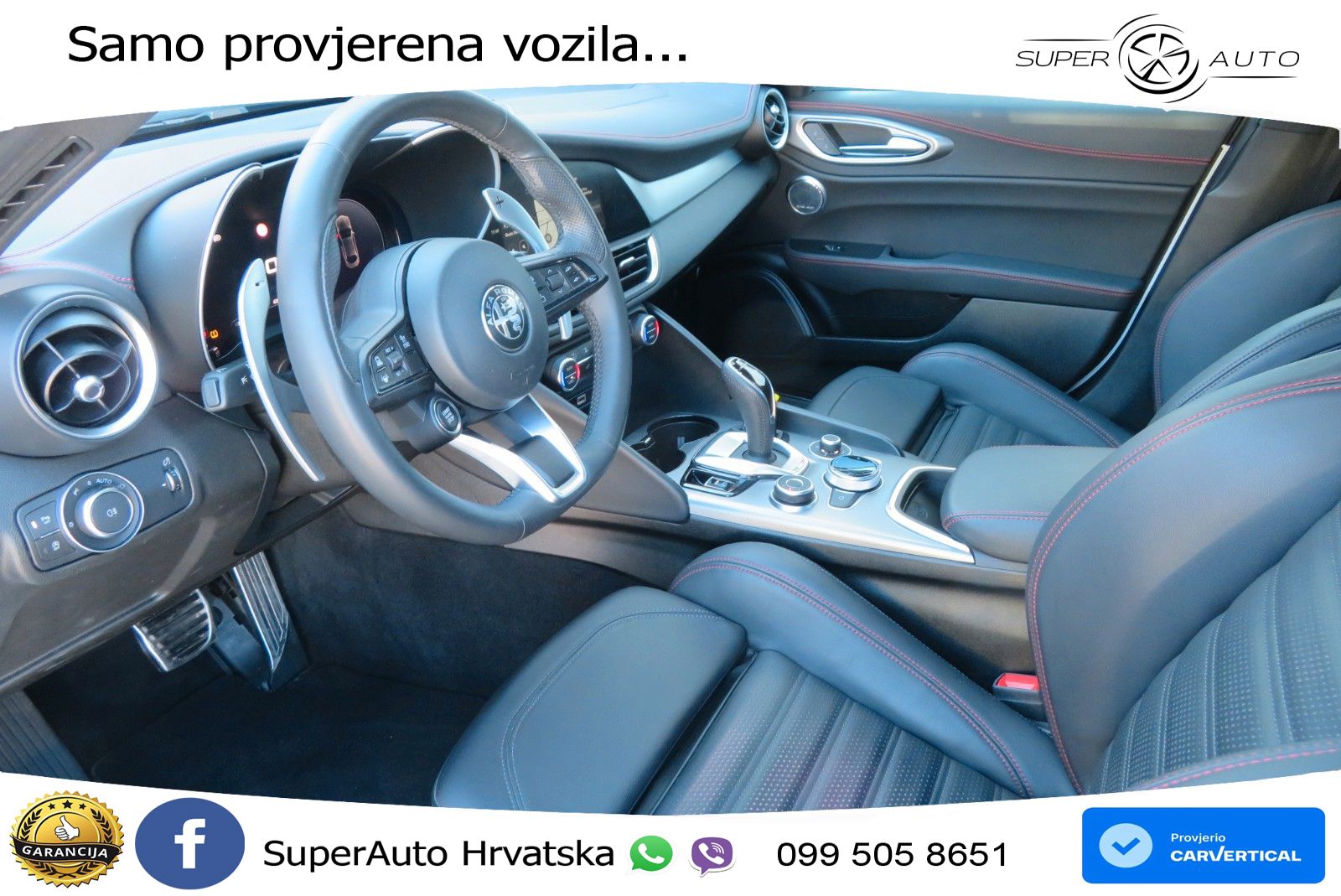 Alfa Romeo Giulia 2.0 Turbo (280 KS) Q4 Automatic LED+GR SJED+ACC