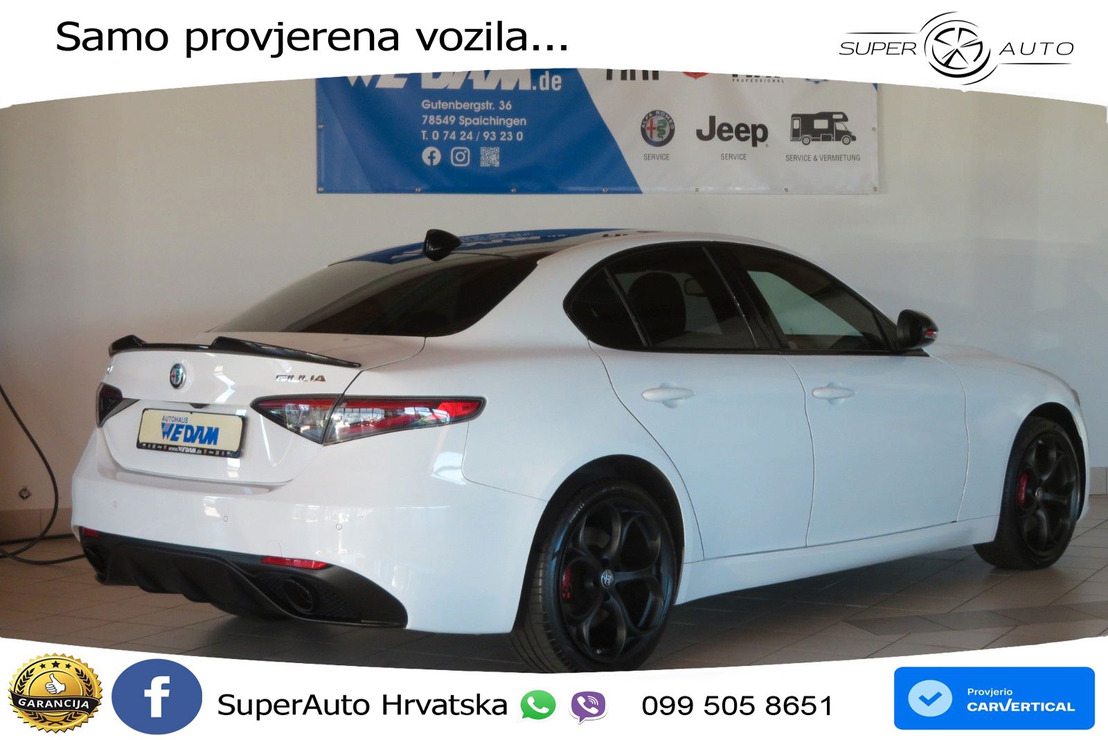 Alfa Romeo Giulia 2.0 Turbo (280 KS) Q4 Automatic LED+GR SJED+ACC