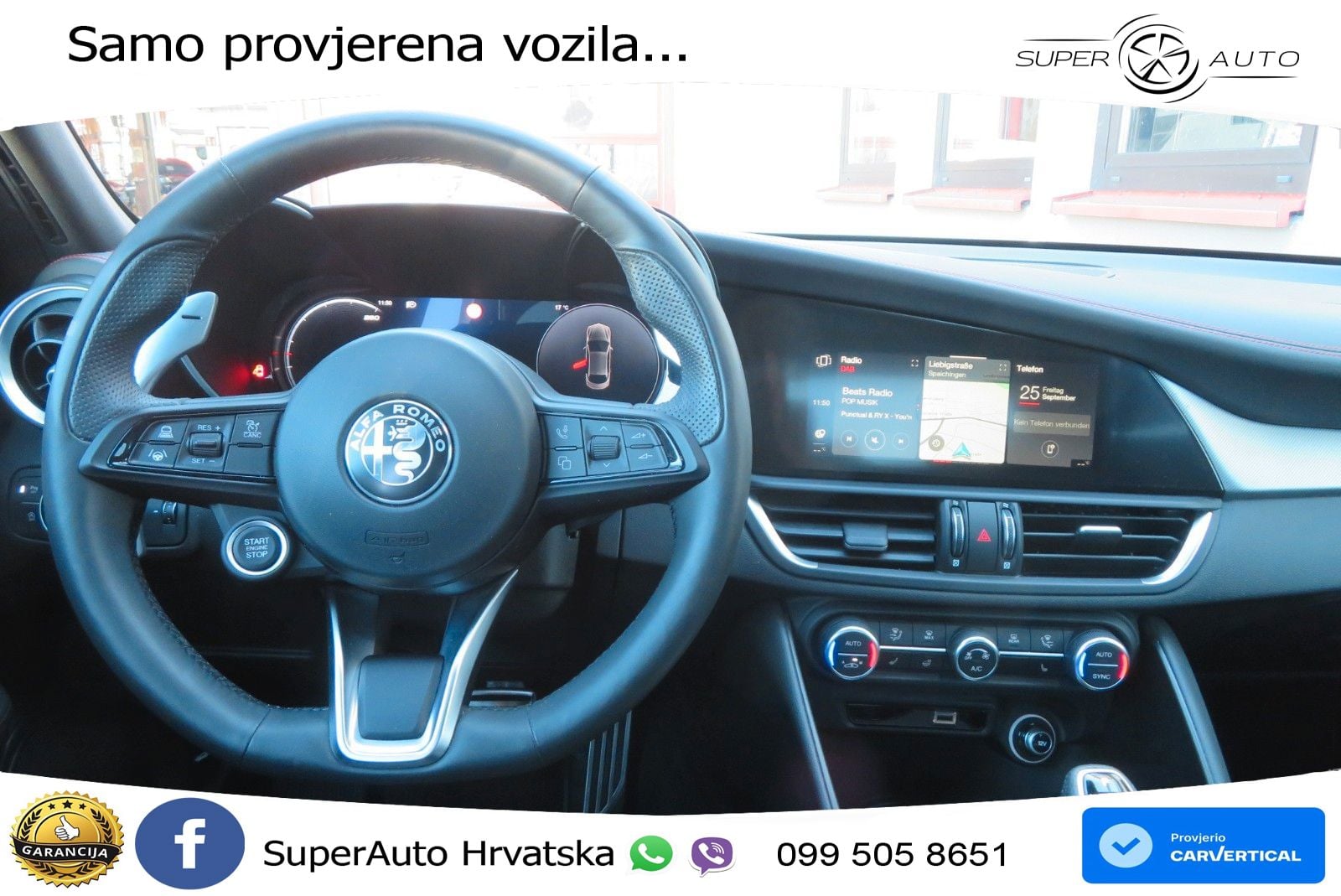 Alfa Romeo Giulia 2.0 Turbo (280 KS) Q4 Automatic LED+GR SJED+ACC