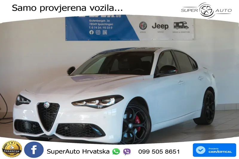 Alfa Romeo Giulia 2.0 Turbo (280 KS) Q4 Automatic LED+GR SJED+ACC
