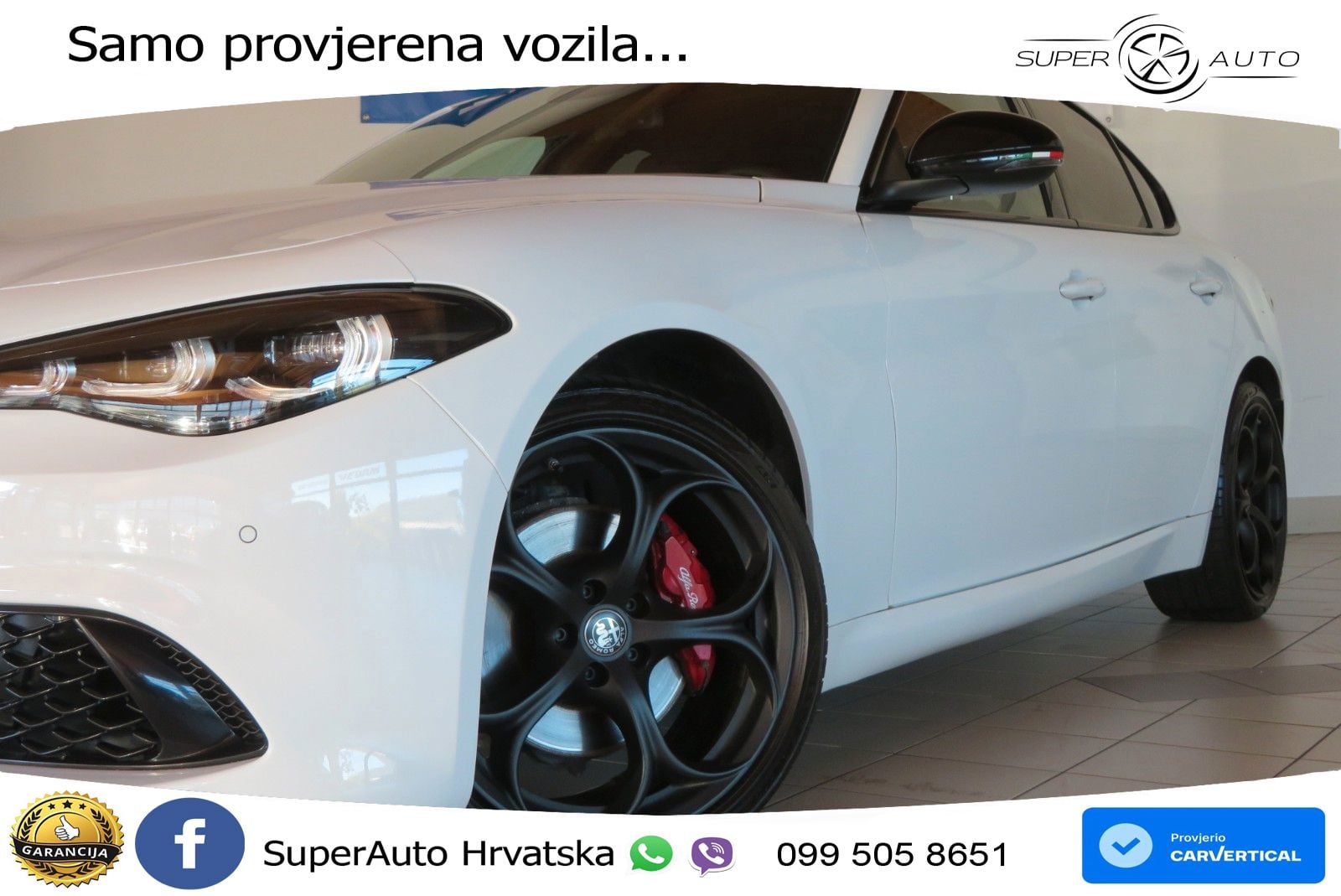 Alfa Romeo Giulia 2.0 Turbo (280 KS) Q4 Automatic LED+GR SJED+ACC